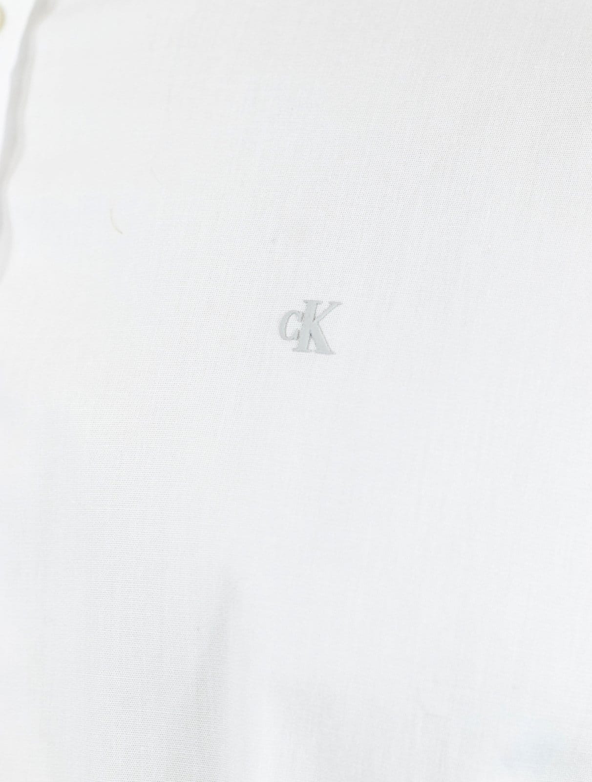 Vista 2 Camisa Calvin Klein Jeans Manga Curta Básica Branca Calvin Klein branco