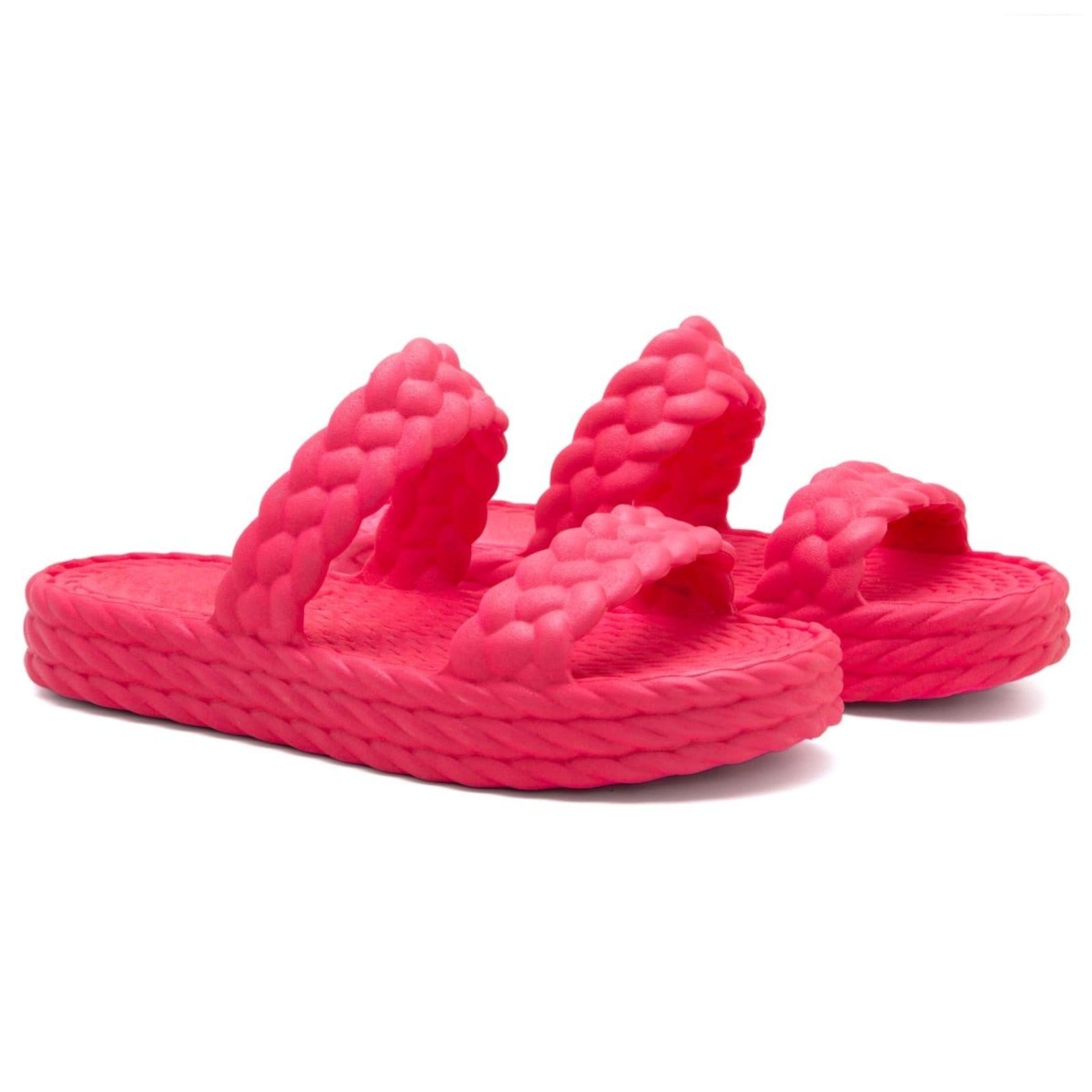 Chinelo Feminino Anna Andrade Casual Flatform Plataforma Slide Corda Leve Tendência