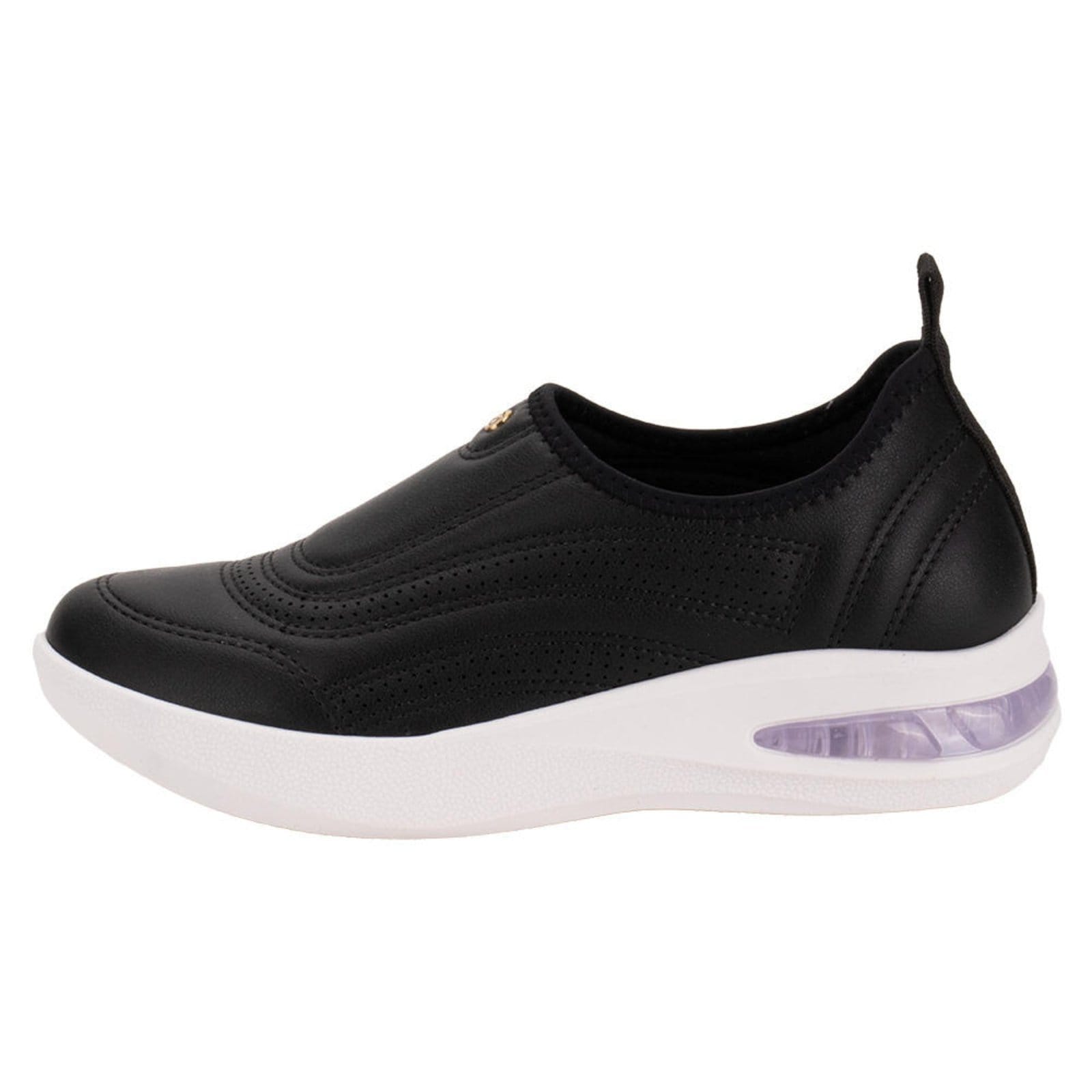 Vista 2 Tênis Feminino Slip On Softstep Piccadilly 940002 0089400 Piccadilly preto