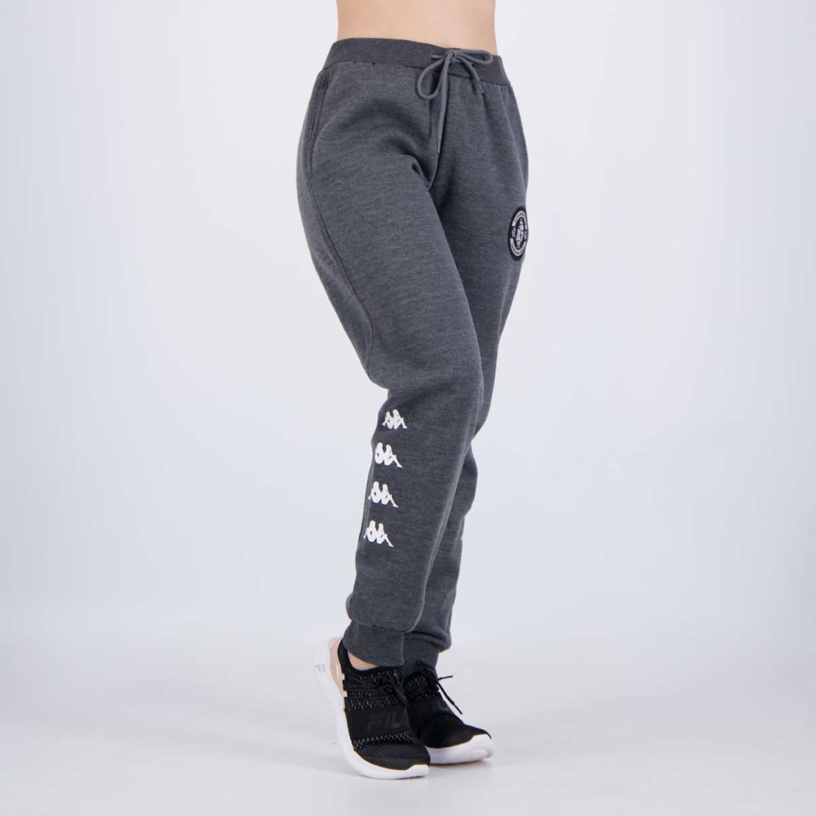 Vista 2 Calça Kappa Vasco Piquet Feminina Kappa cinza