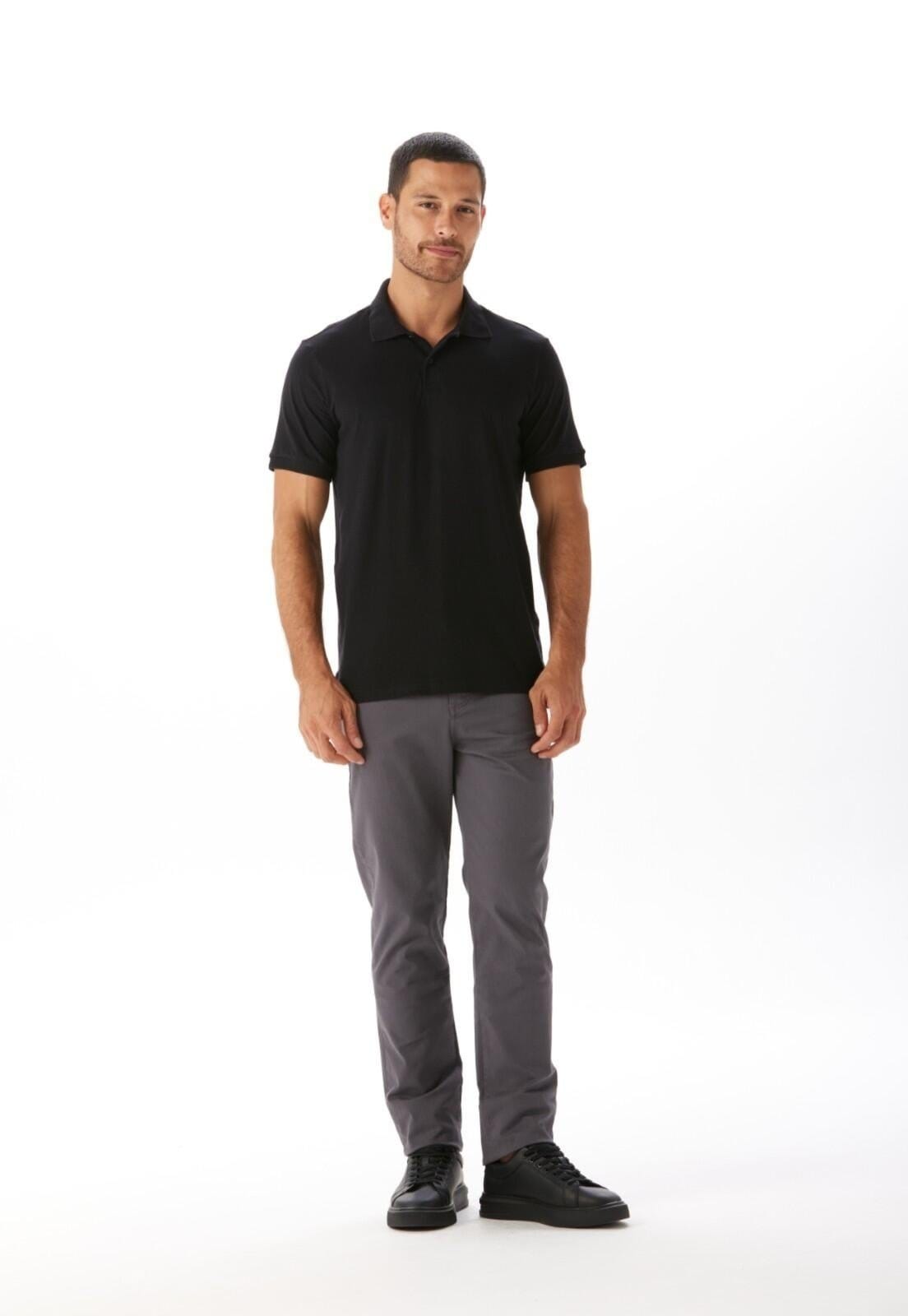 Calça Sarja Slim 5 Bolsos Traymon Chumbo