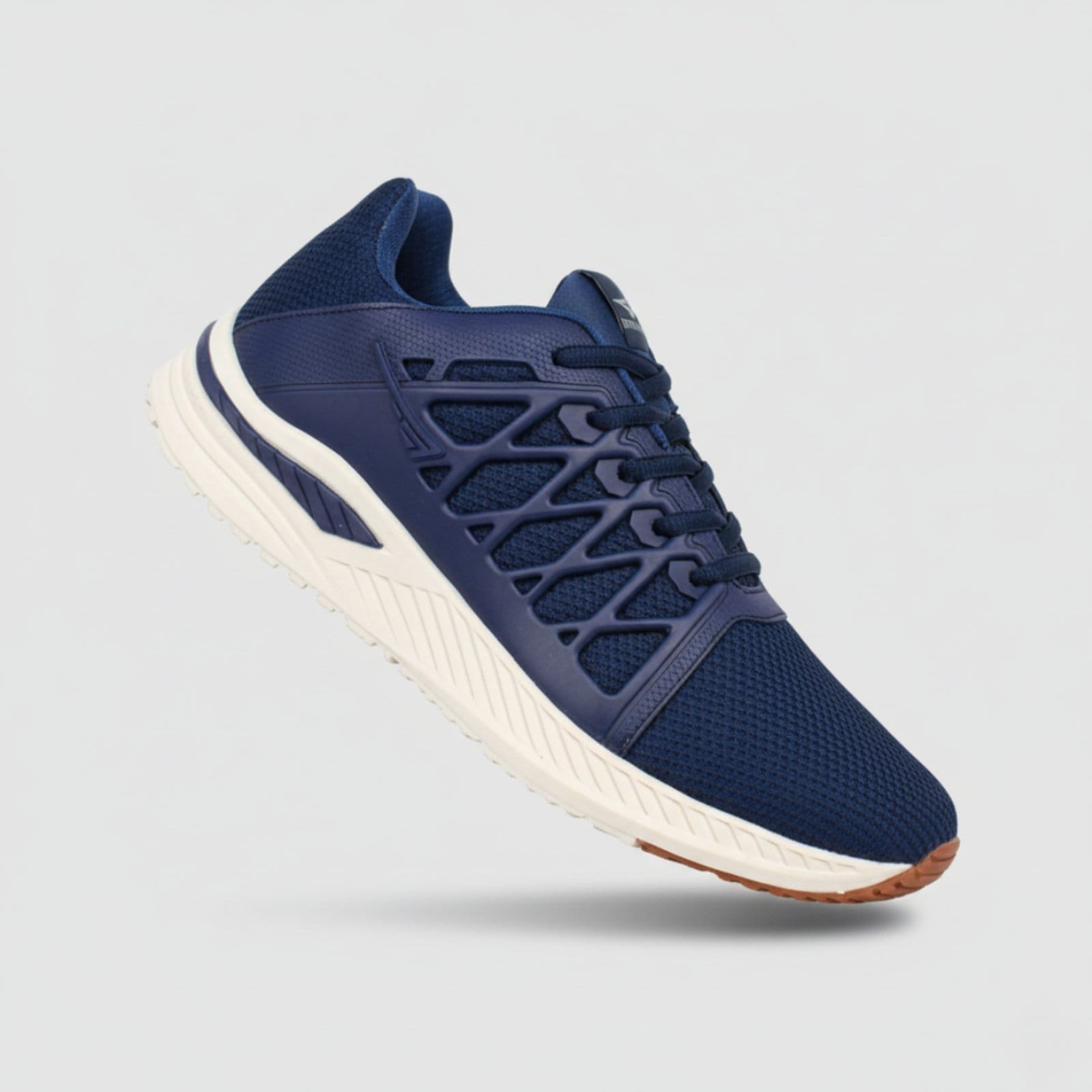 Vista 2 Tênis Masculino Running de Academia Esportivo Cadarço Caminhada Treino Sapatofran azul