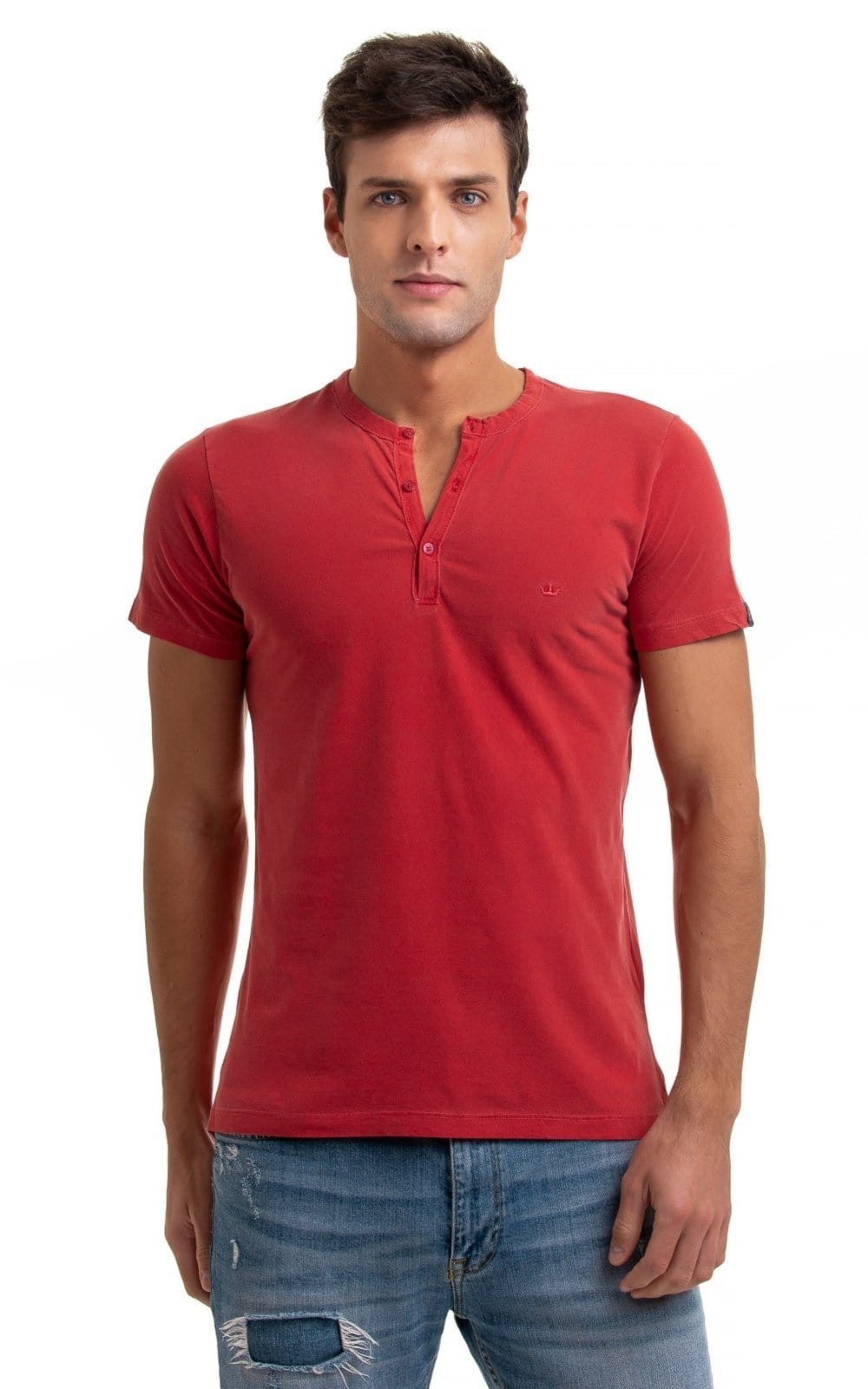 Camiseta Henley Aburguesia Slim Fit OFF