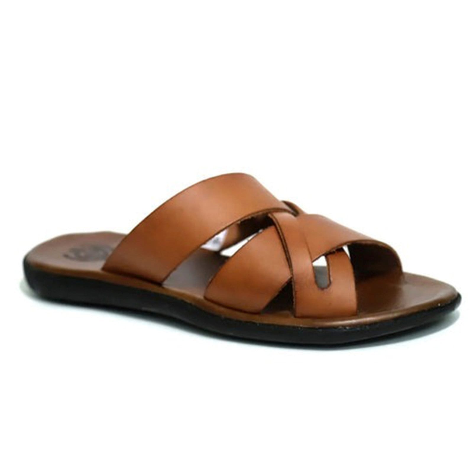 Chinelo de Dedo Em Couro Leve Macio Estiloso Franca Griffe Confortável Original