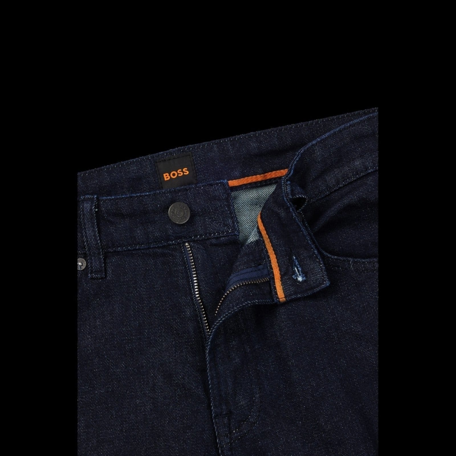 Vista 2 Calça Jeans Regular Em Denim Azul Índigo Azul-Marinho - 40 Boss azul marinho denim