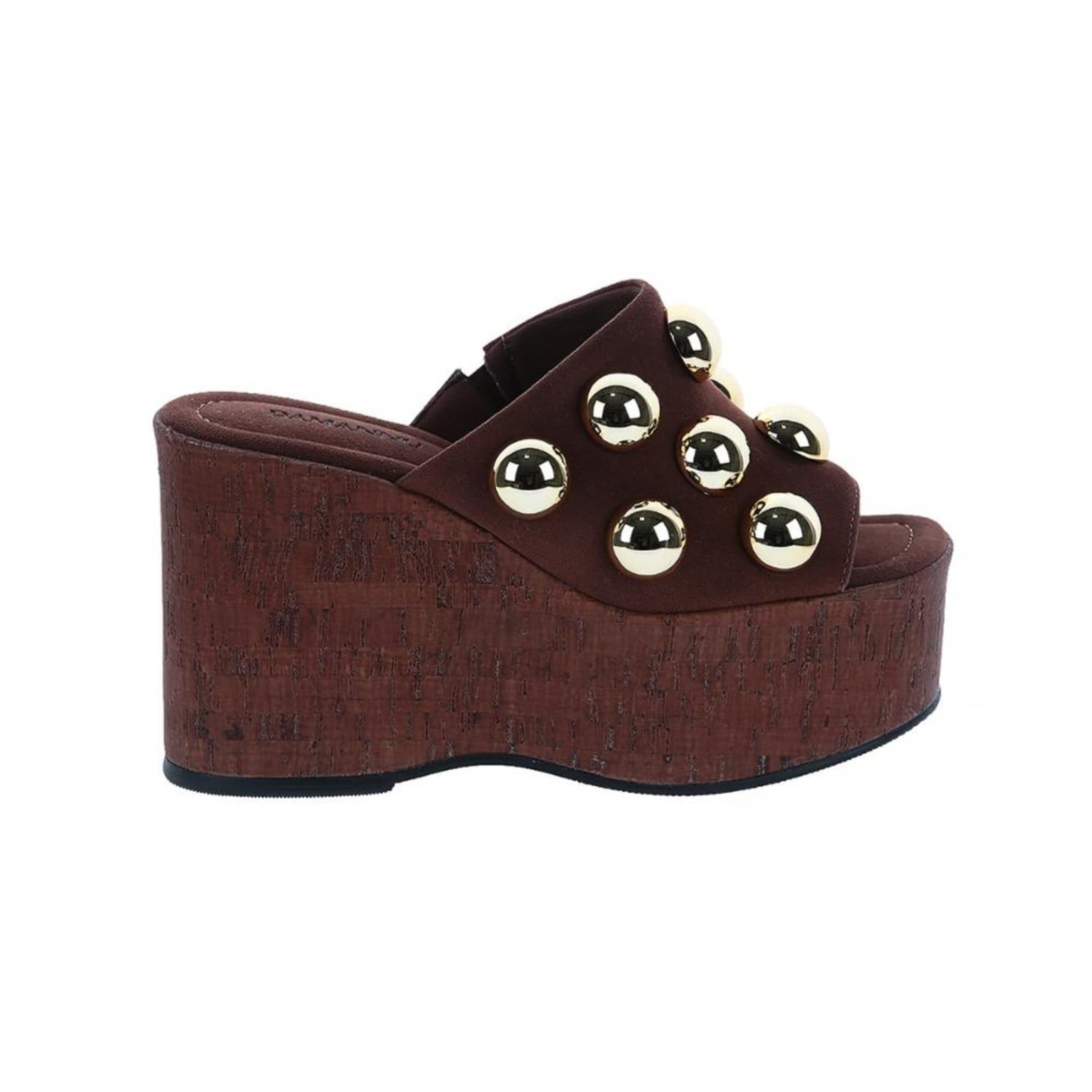 Emily - Tamanco Plataforma com Esferas Douradas