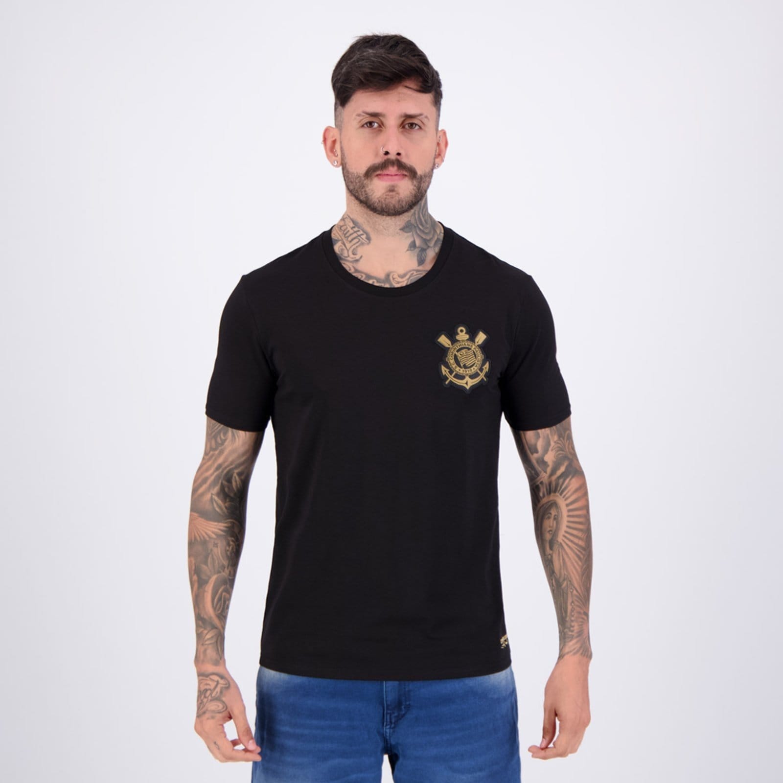 Camisa Corinthians Brasão Preta