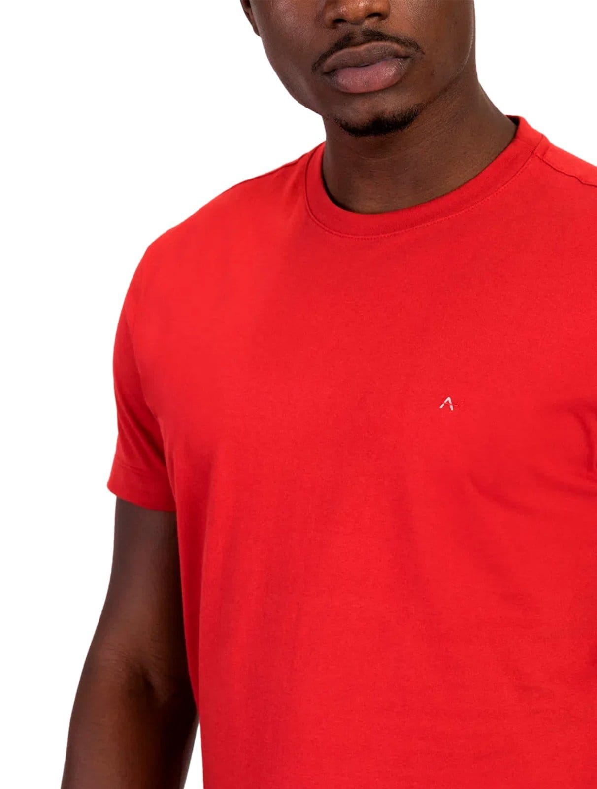 Vista 2 Camiseta Aramis Masculina Basic Lisa Vermelha Aramis vermelho