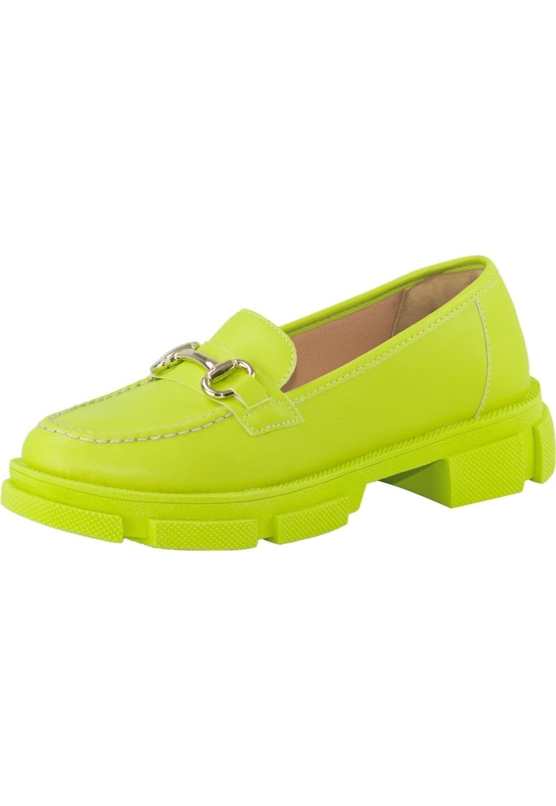 Mocassim Tratorado Lumiss Sapato Oxford Plataforma Lemon Fresh