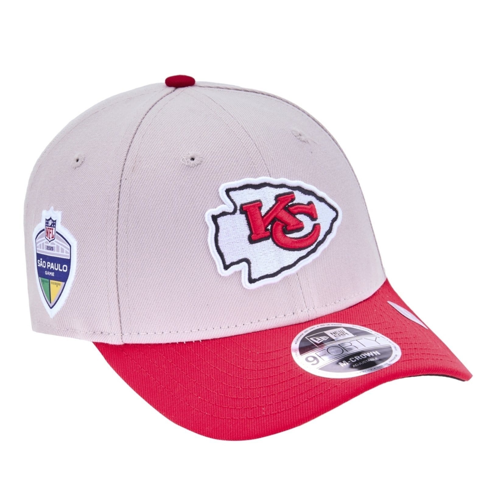 Vista 2 Boné New Era 9forty M-crown Kansas City Chiefs new era cinza