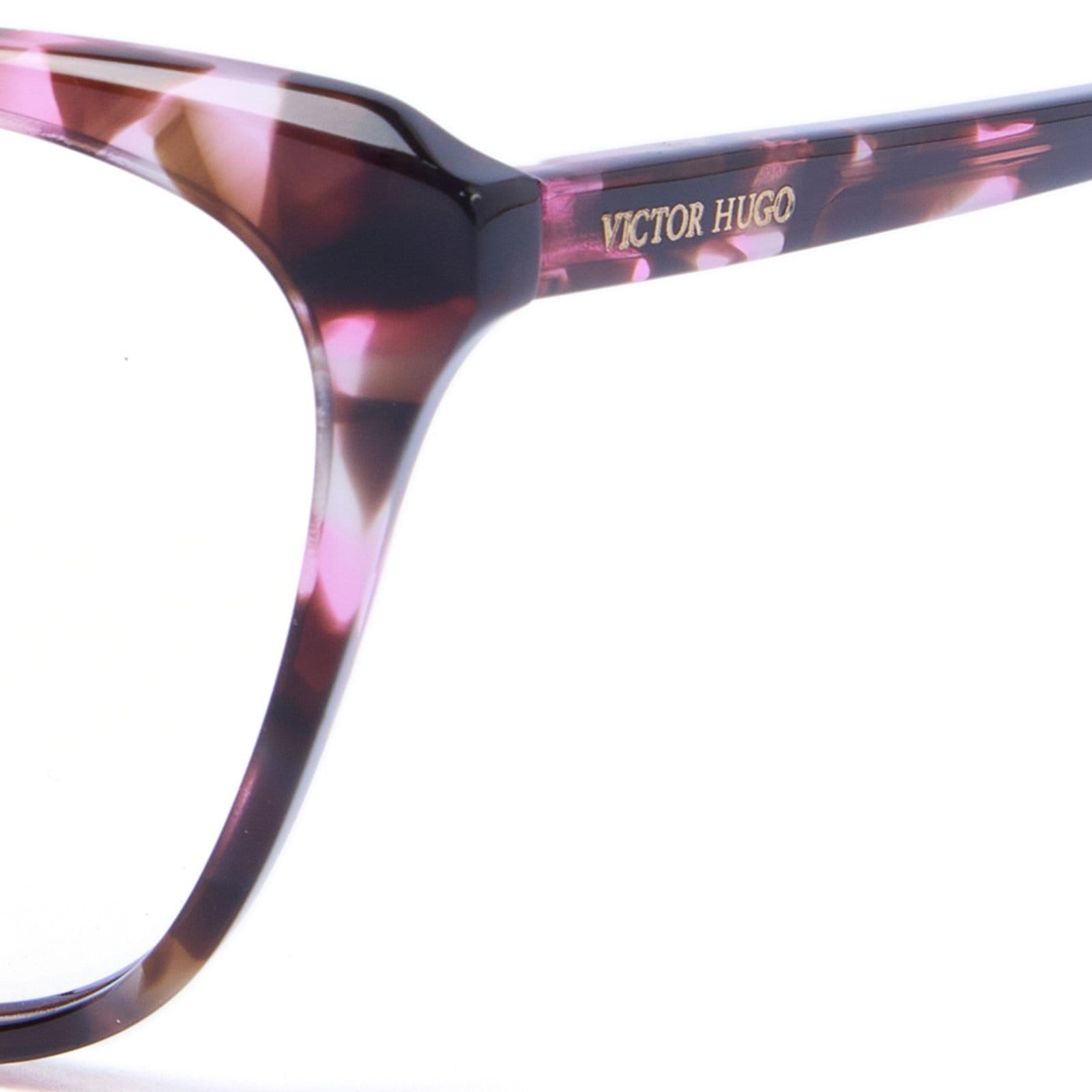 Vista 2 Armação de Óculos Victor Hugo VH1890 01GQ Turtle Victor Hugo rosa