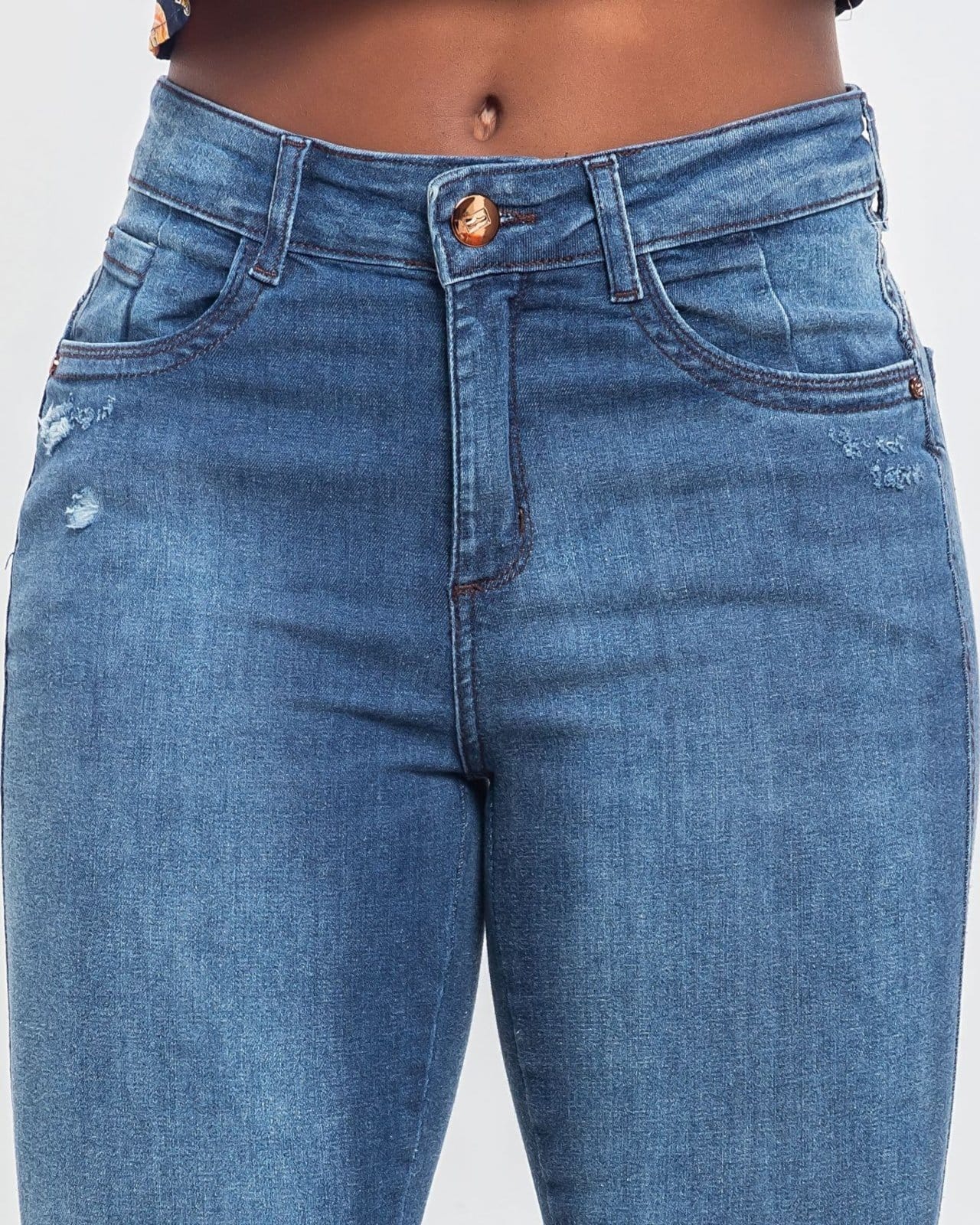 Vista 2 Calça Feminina - Skinny - Black Jeans - Denim Escuro Black Jeans azul black