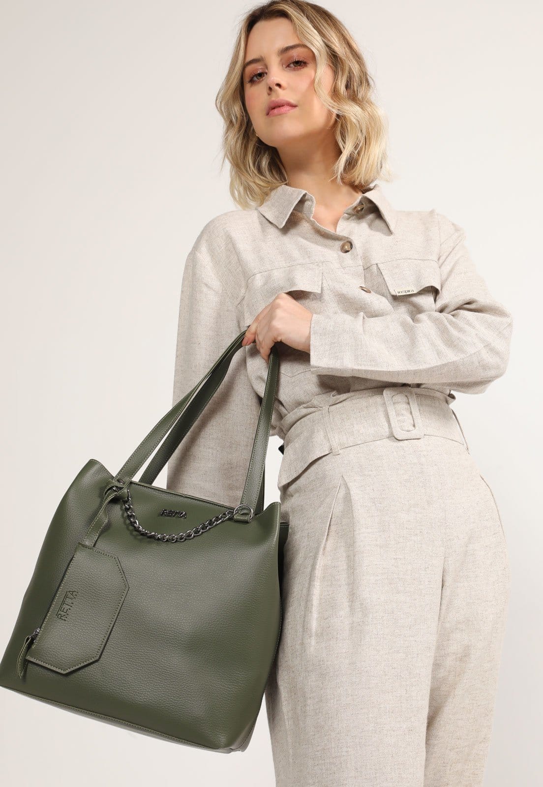 Bolsa Feminina Retta Sacola Com Porta Óculos