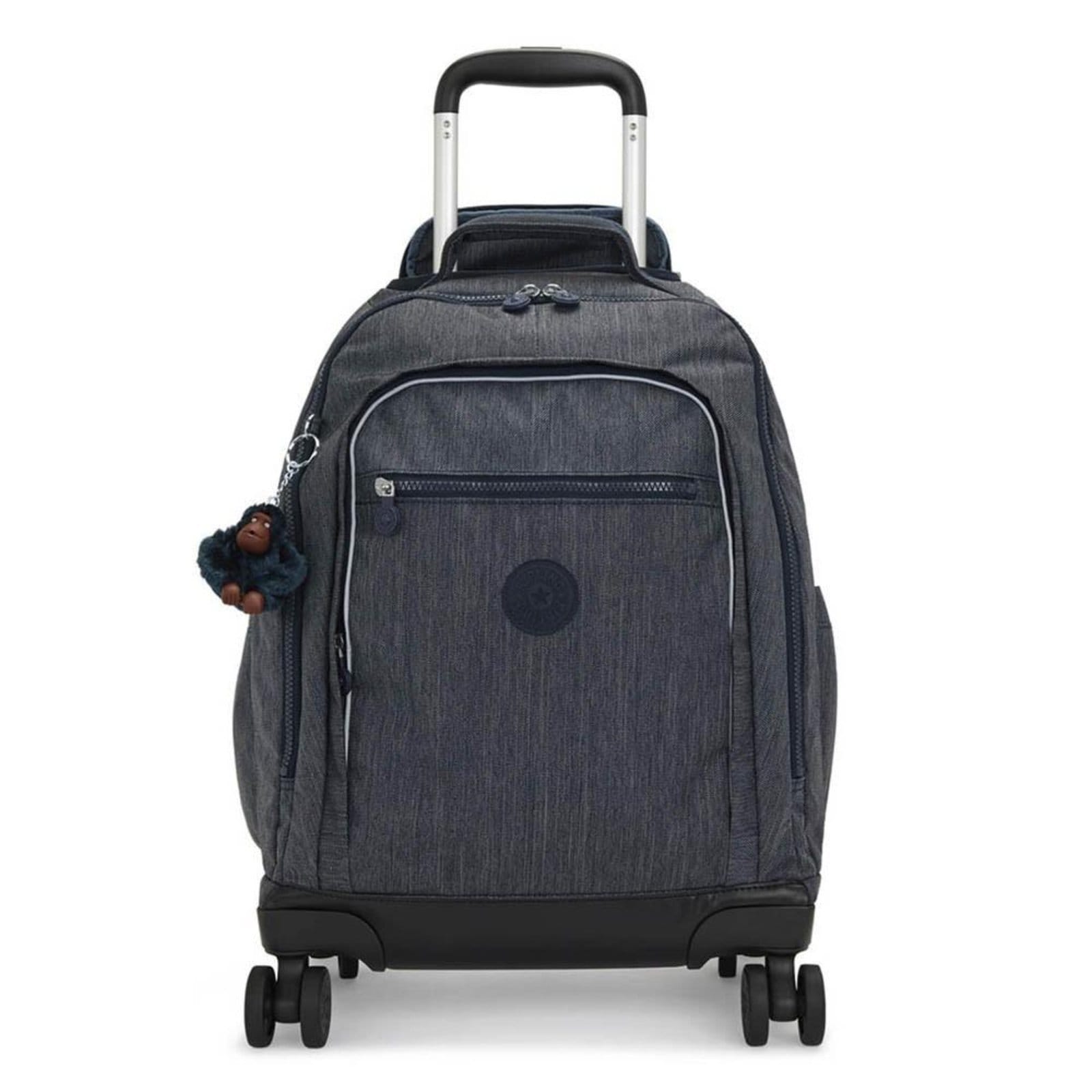 Mochila Kipling New Zea De Rodinhas Marine Navy