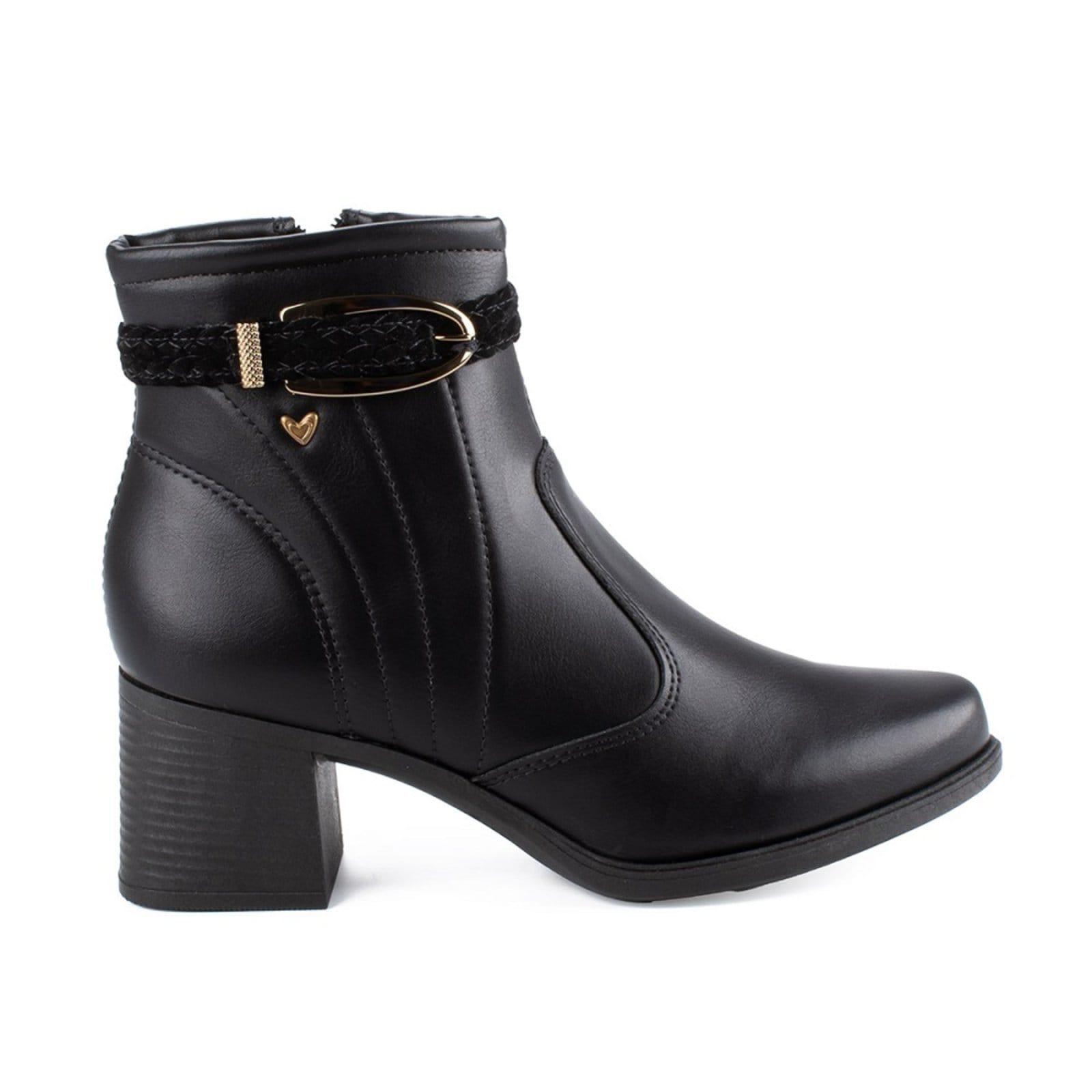 Vista 2 Bota Cano Curto Mississipi MC851 Feminina - Preta MISSISSIPI preto