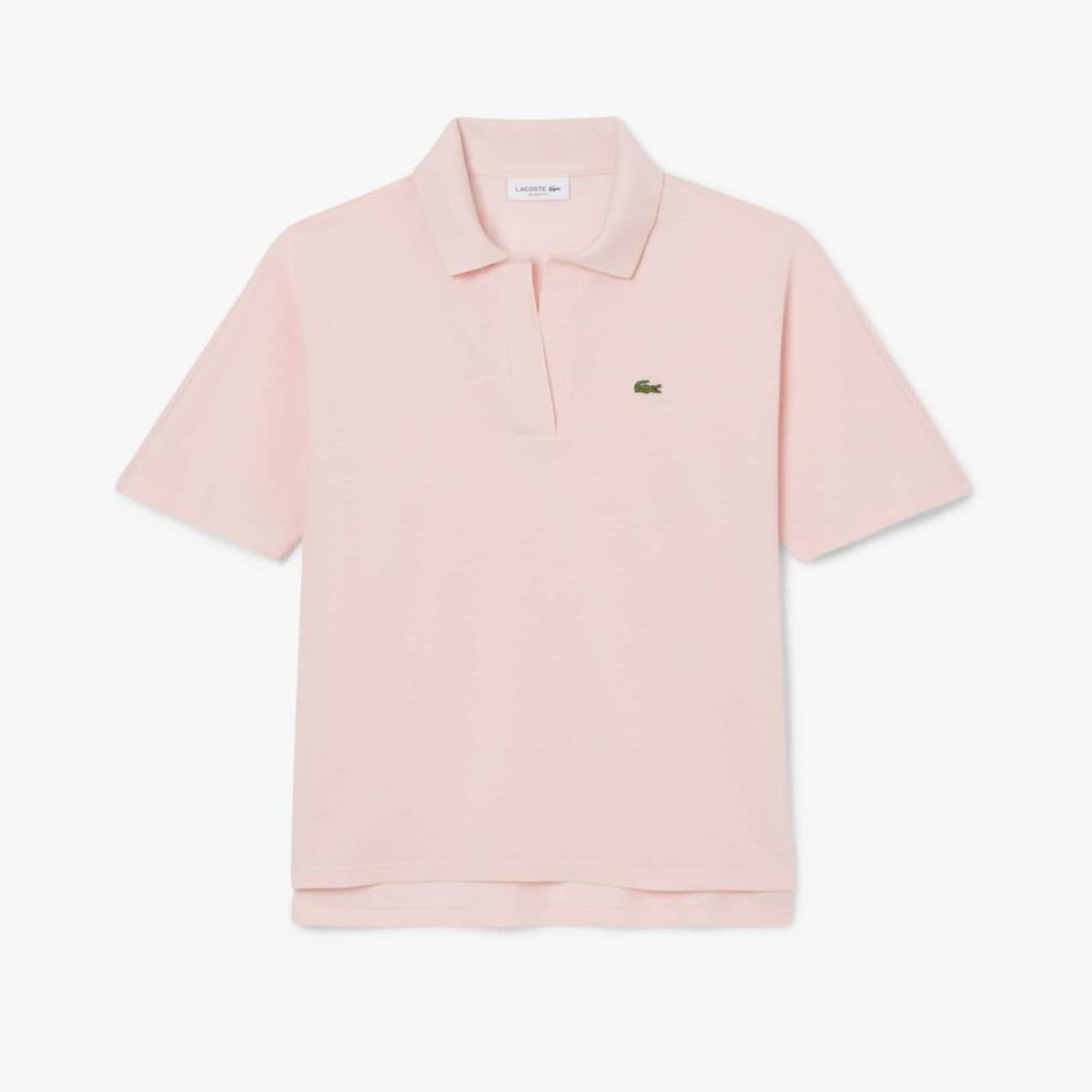 Vista principal Camisa Polo Fluid Piqué Ajuste Folgado Lacoste rosa