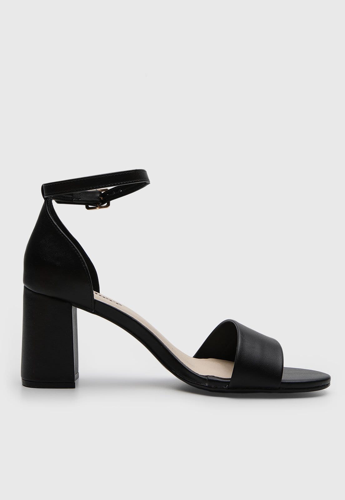 Vista 2 Sandália Feminina cê Salto Médio Preta BEBECÊ preto