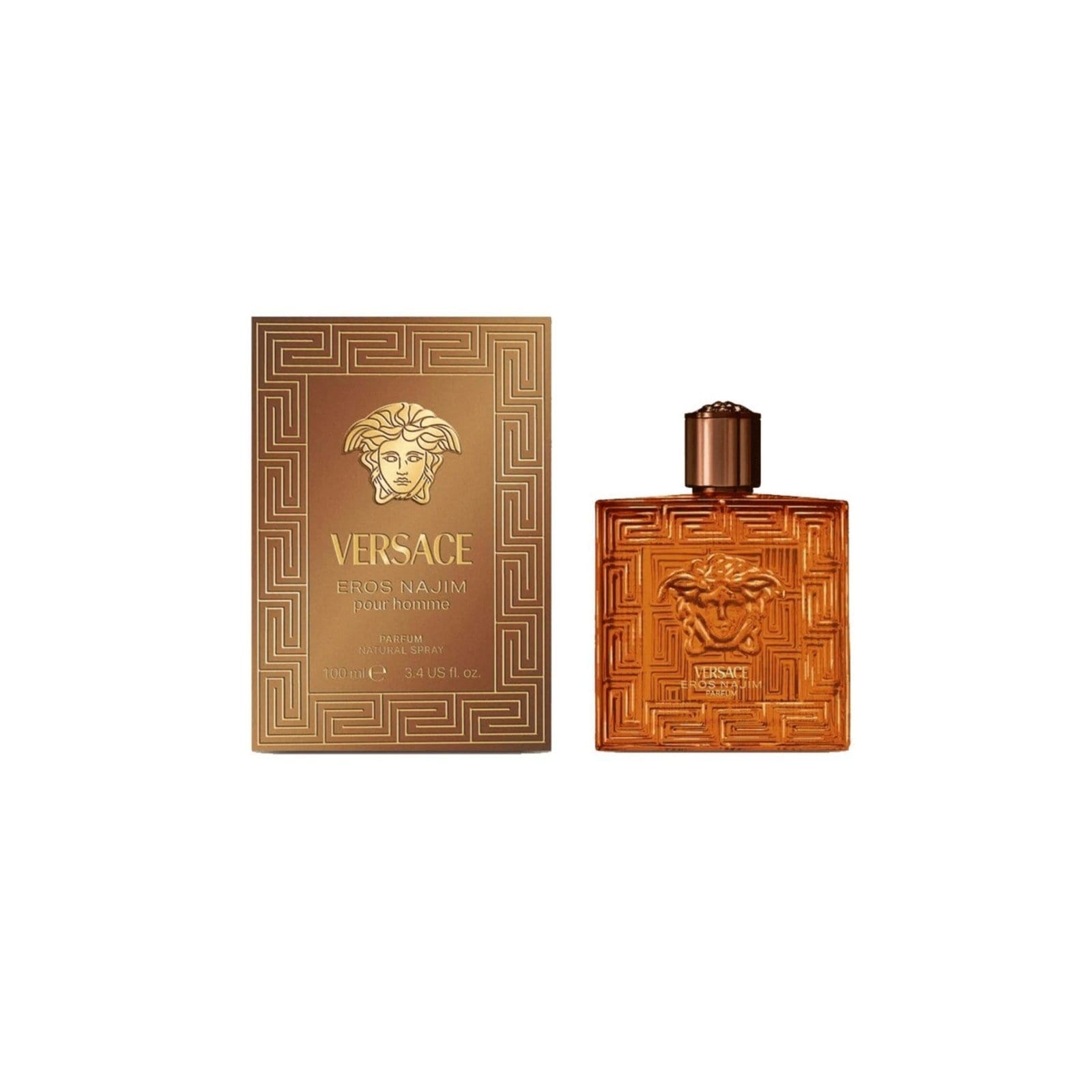 Vista 2 Versace Eros Najim Parfum - Perfume Masculino Versace marrom
