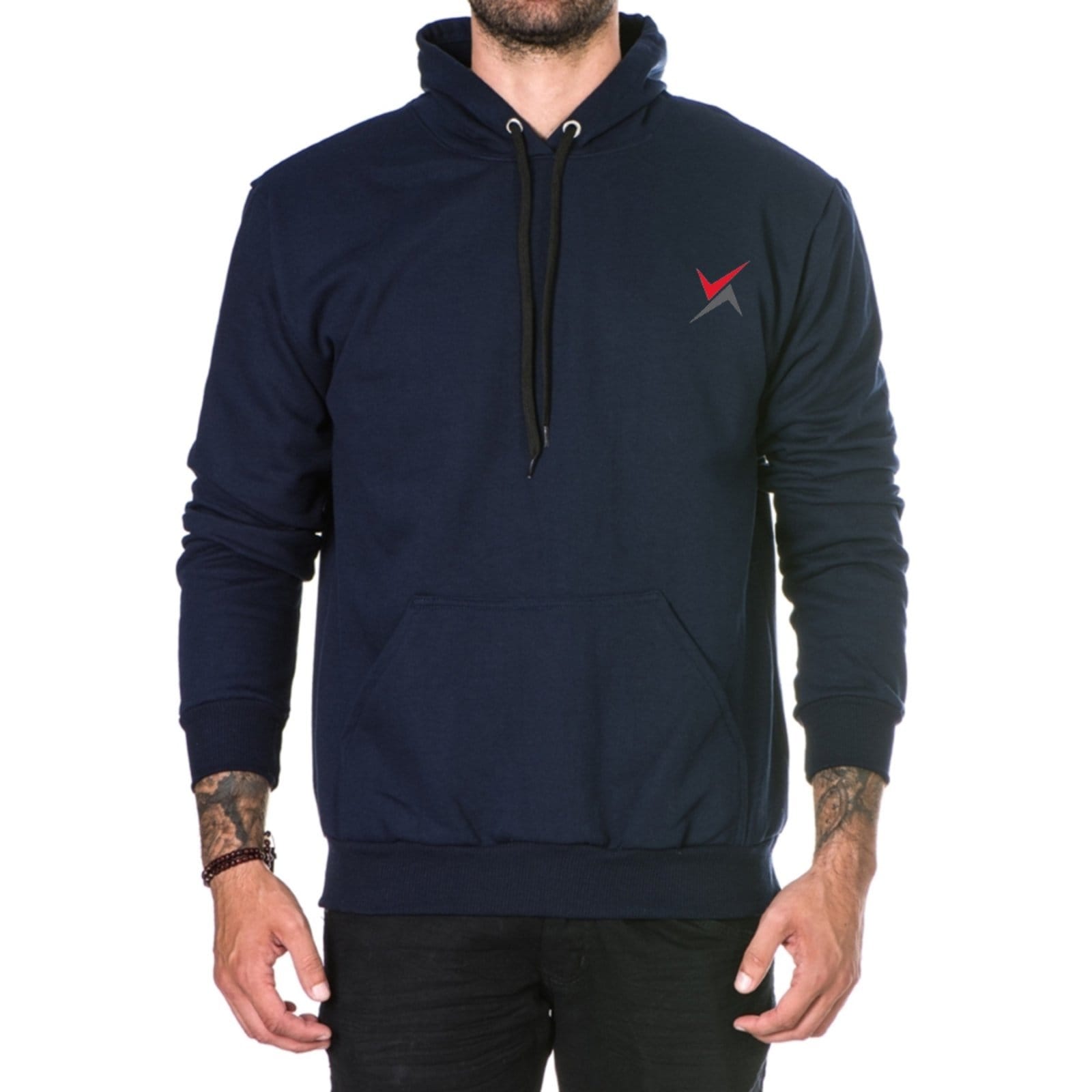 Moletom Masculino Dexshoes em Algodão Leve Polo Blu com Bolso e Capuz do P ao G1