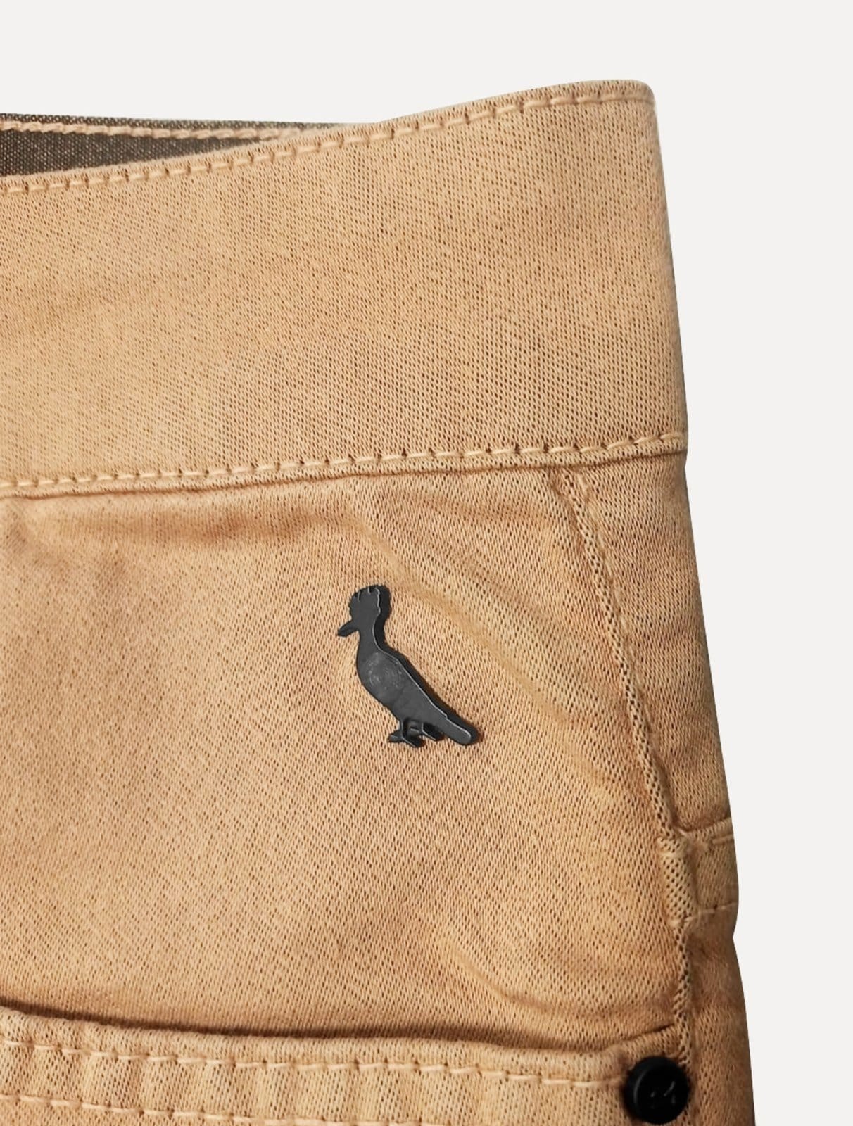 Vista 2 Calça Reserva Masculina Sarja Super Skinny Color Escuro Reserva cáqui