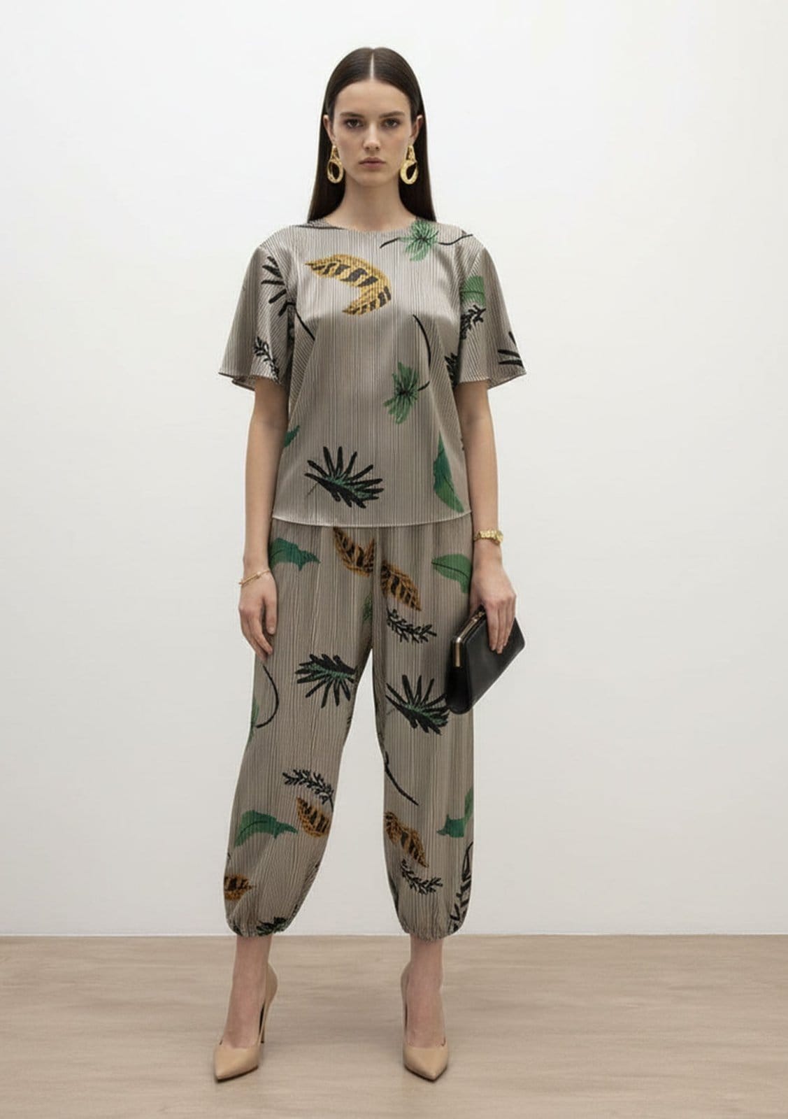 Vista principal Calça Iódice Jogging Alta IÓDICE cinza