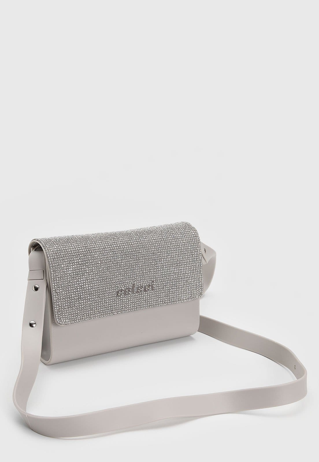 Vista 2 Bolsa Transversal Feminina Colcci Hotfix Colcci cinza
