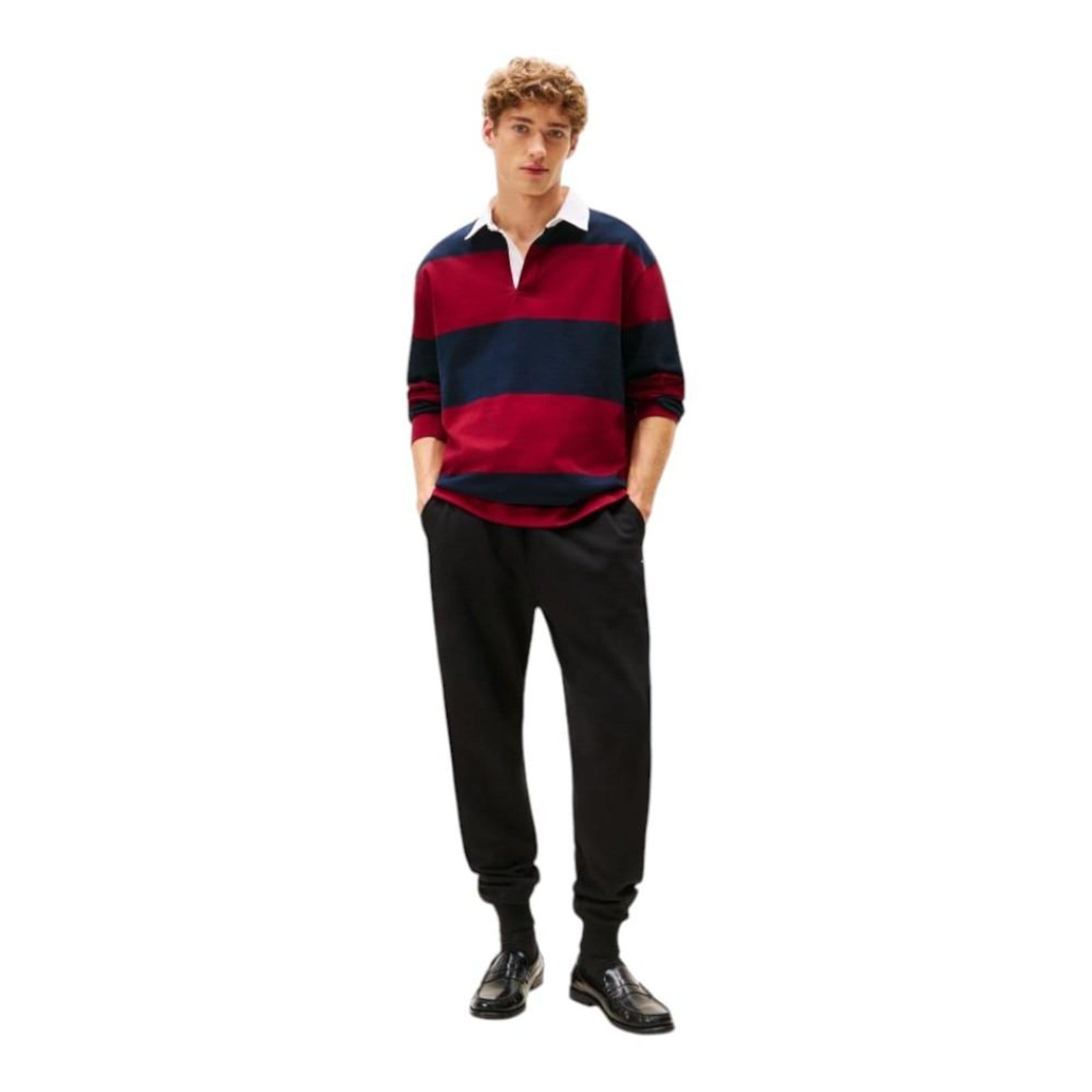 Vista principal Calça Tommy Hilfiger Essential Terry Swea Masculino Tommy Hilfiger preto