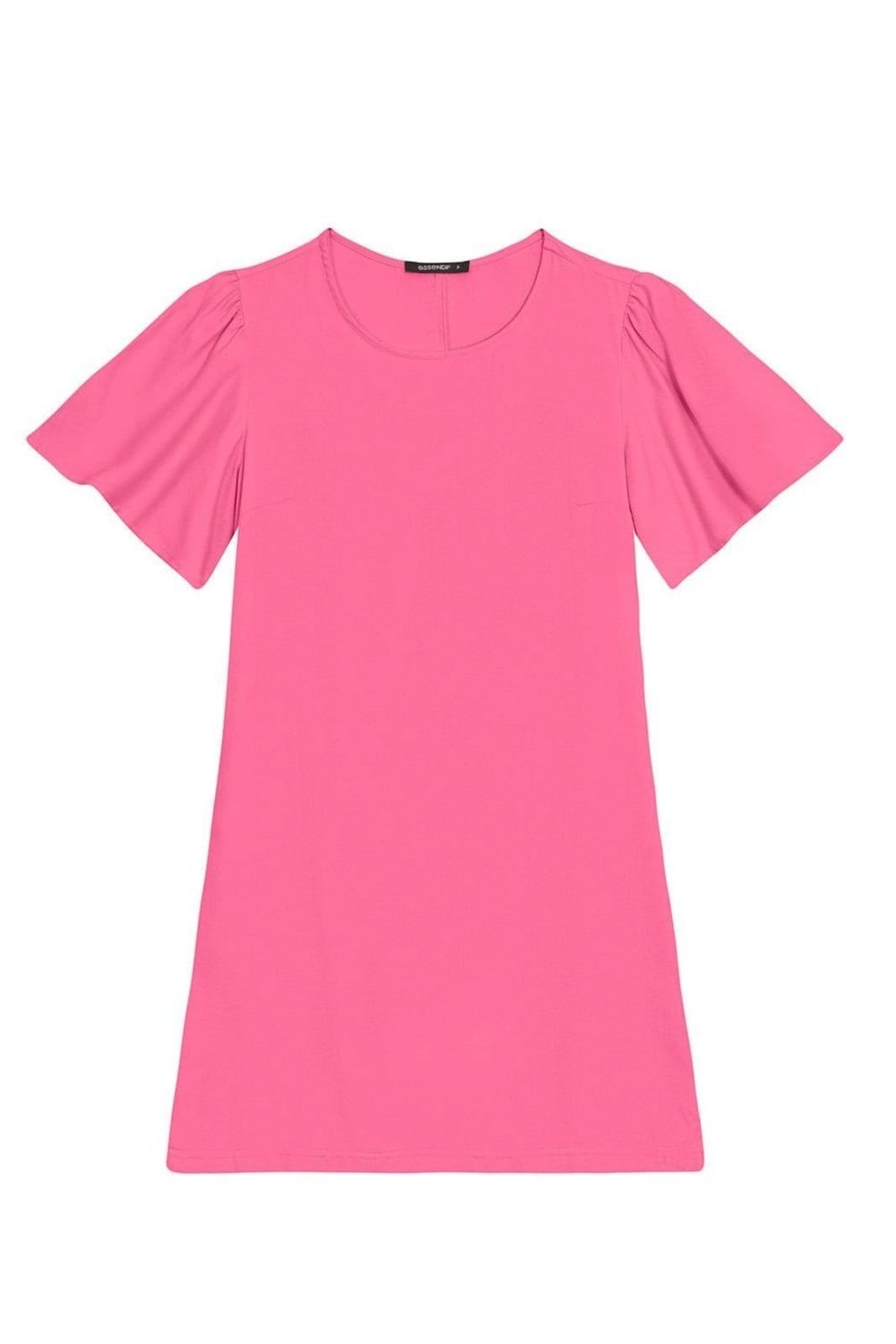 Vista 2 Vestido feminino em viscose Essendi Essendi rosa