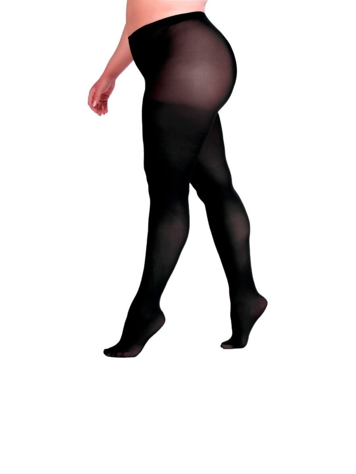 Vista 2 Kit com 6 Meias Calças Fio 40 Opaca Plus Size Loba Lupo preto