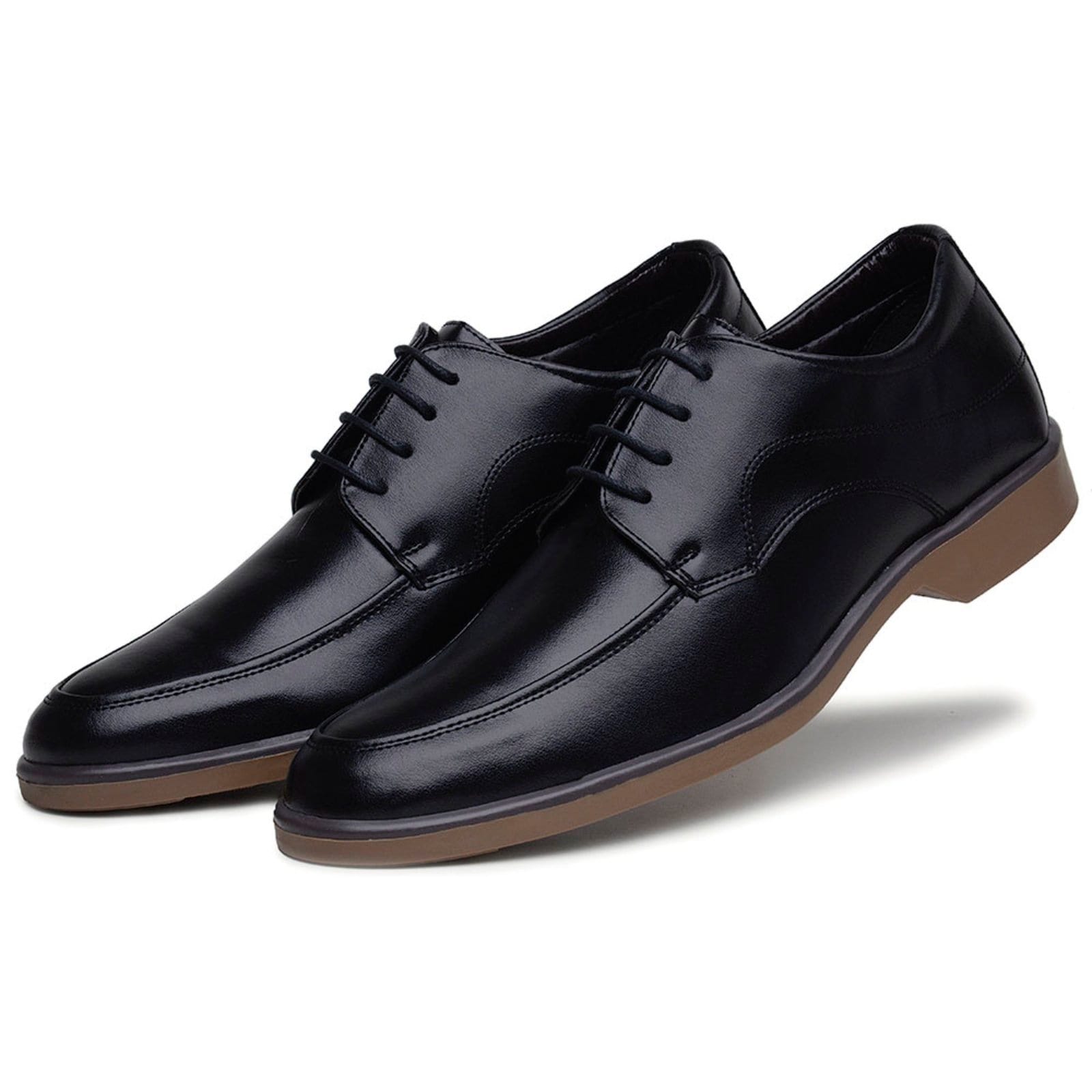 Sapato Oxford Casual Social Confort com Cadarço Masculino Marrom