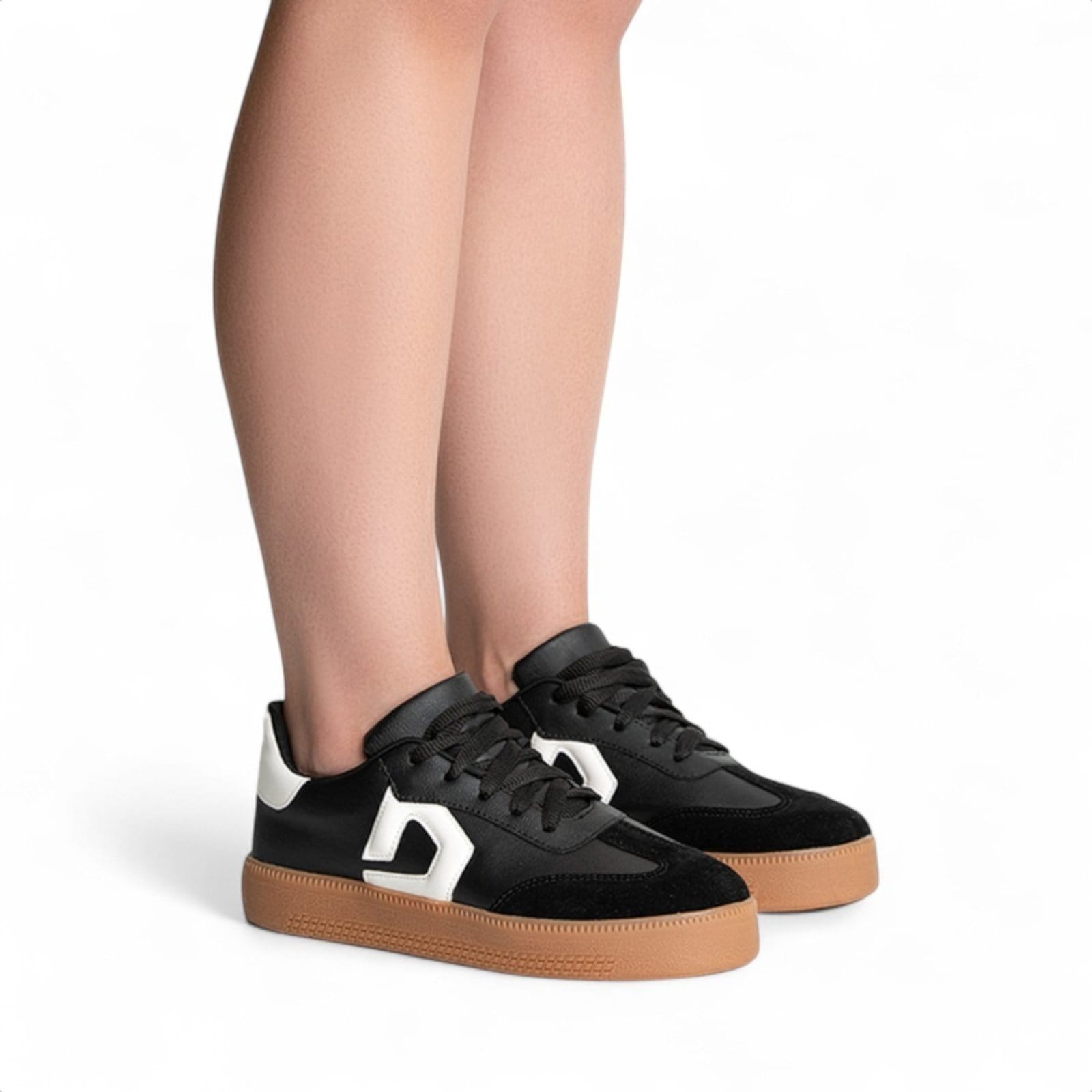 Tênis Domidona Feminino Street Urbano Casual Cano Baixo Elegante Sola Alta