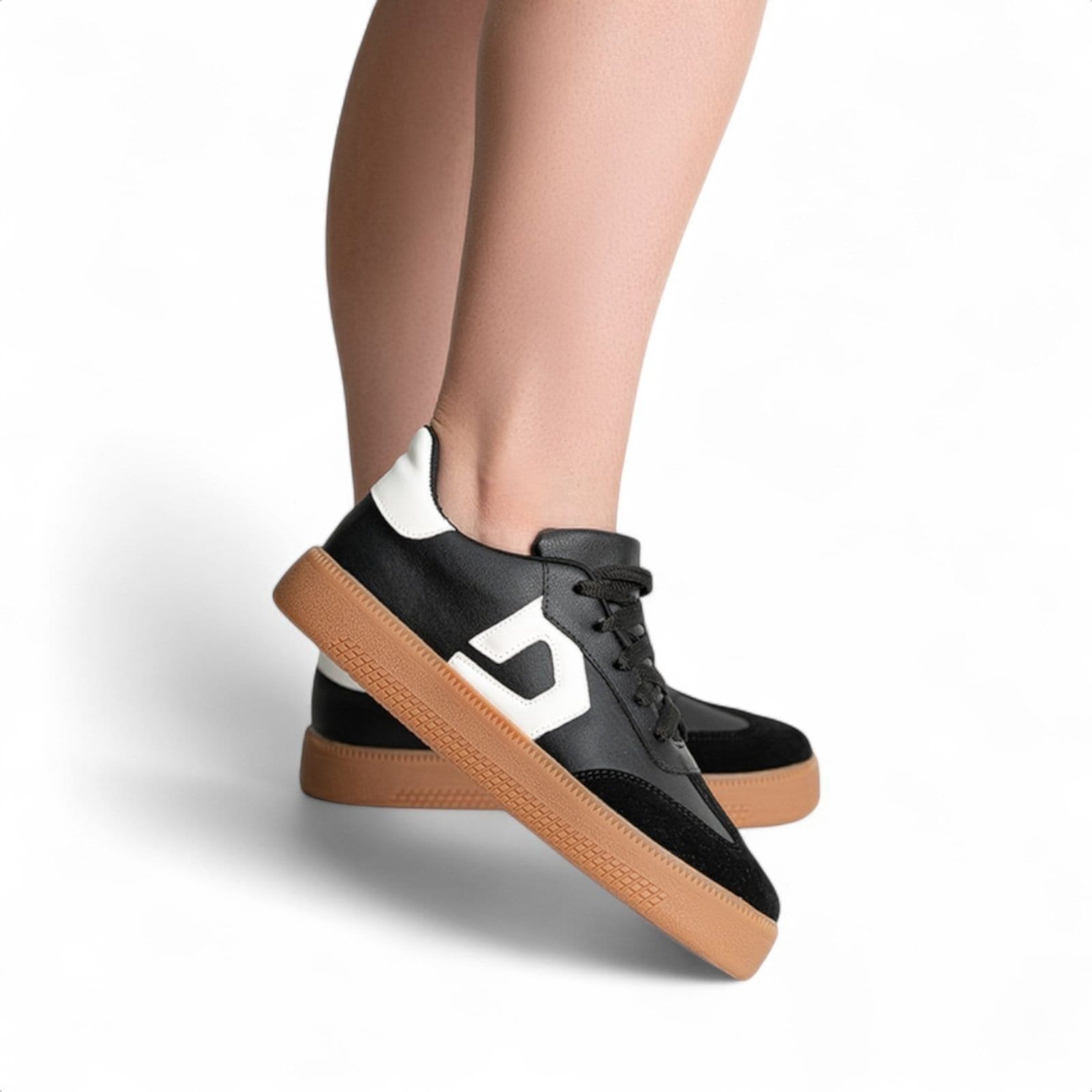 Tênis Domidona Feminino Street Urbano Casual Cano Baixo Elegante Sola Alta - 2