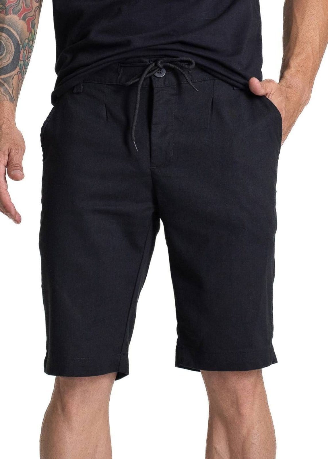 Vista principal Bermuda Linho Sawary - 281876 Sawary preto