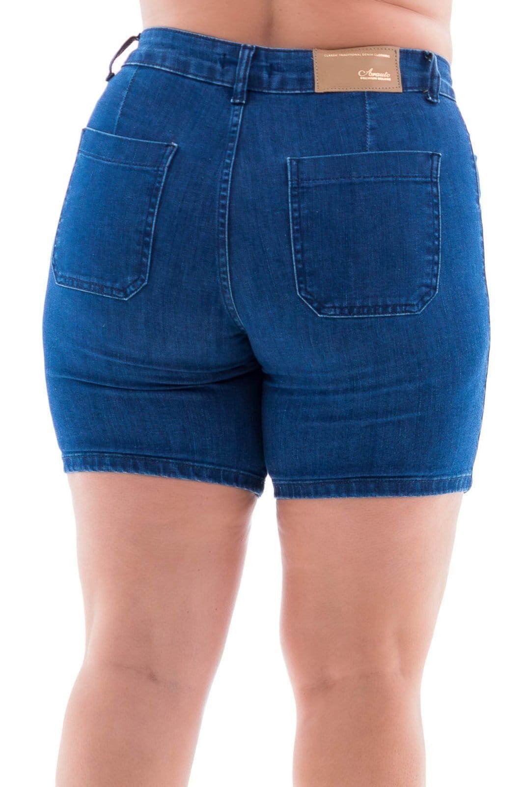 Vista 2 Bermuda Jeans Feminina Arauto Comfy Maxskin Duo ARAUTO JEANS azul