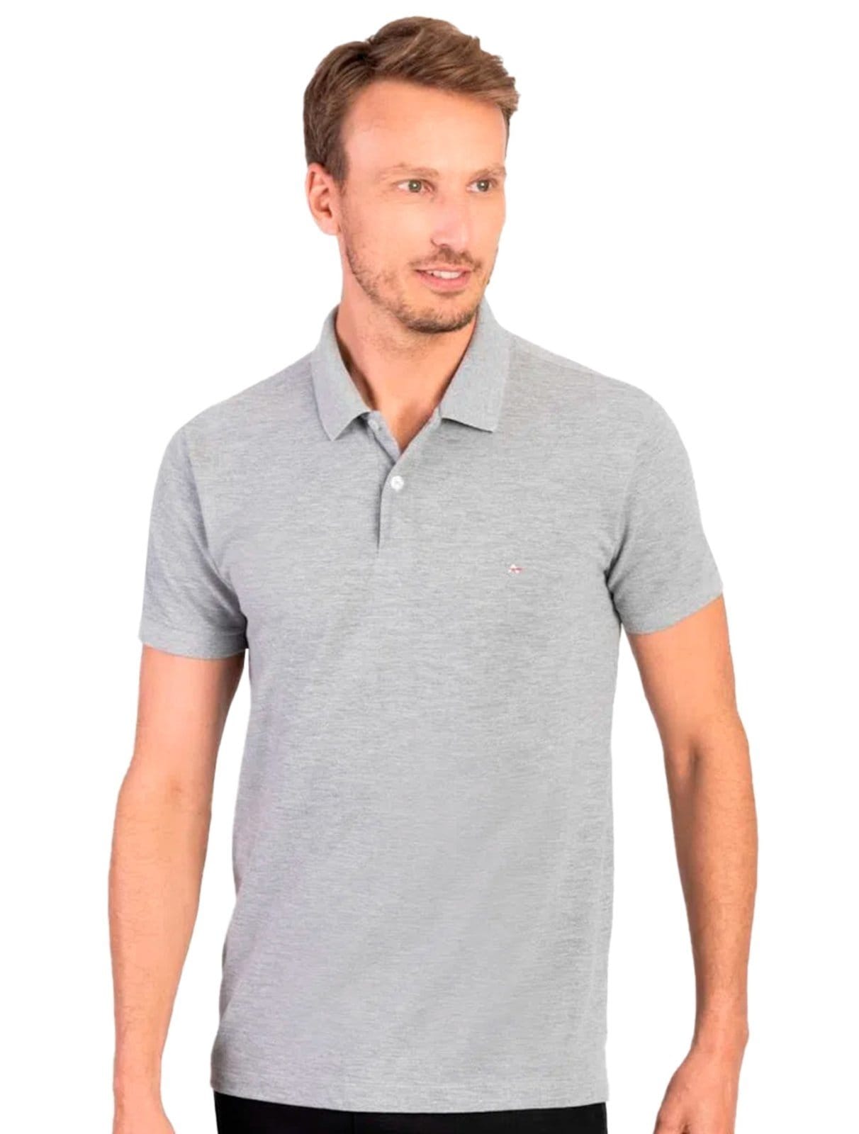 Polo Aramis Masculina Basic Piquet Mescla