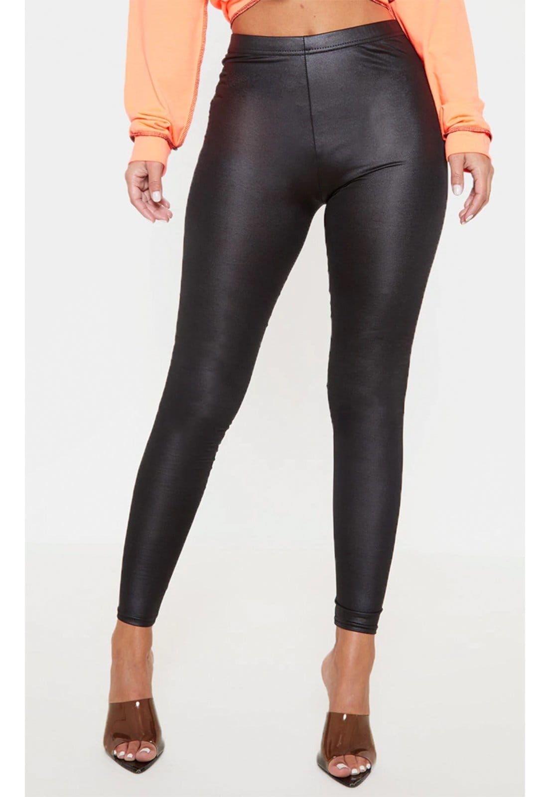 Vista principal Calça Legging Rioutlet Cirrê Preta Rioutlet preto