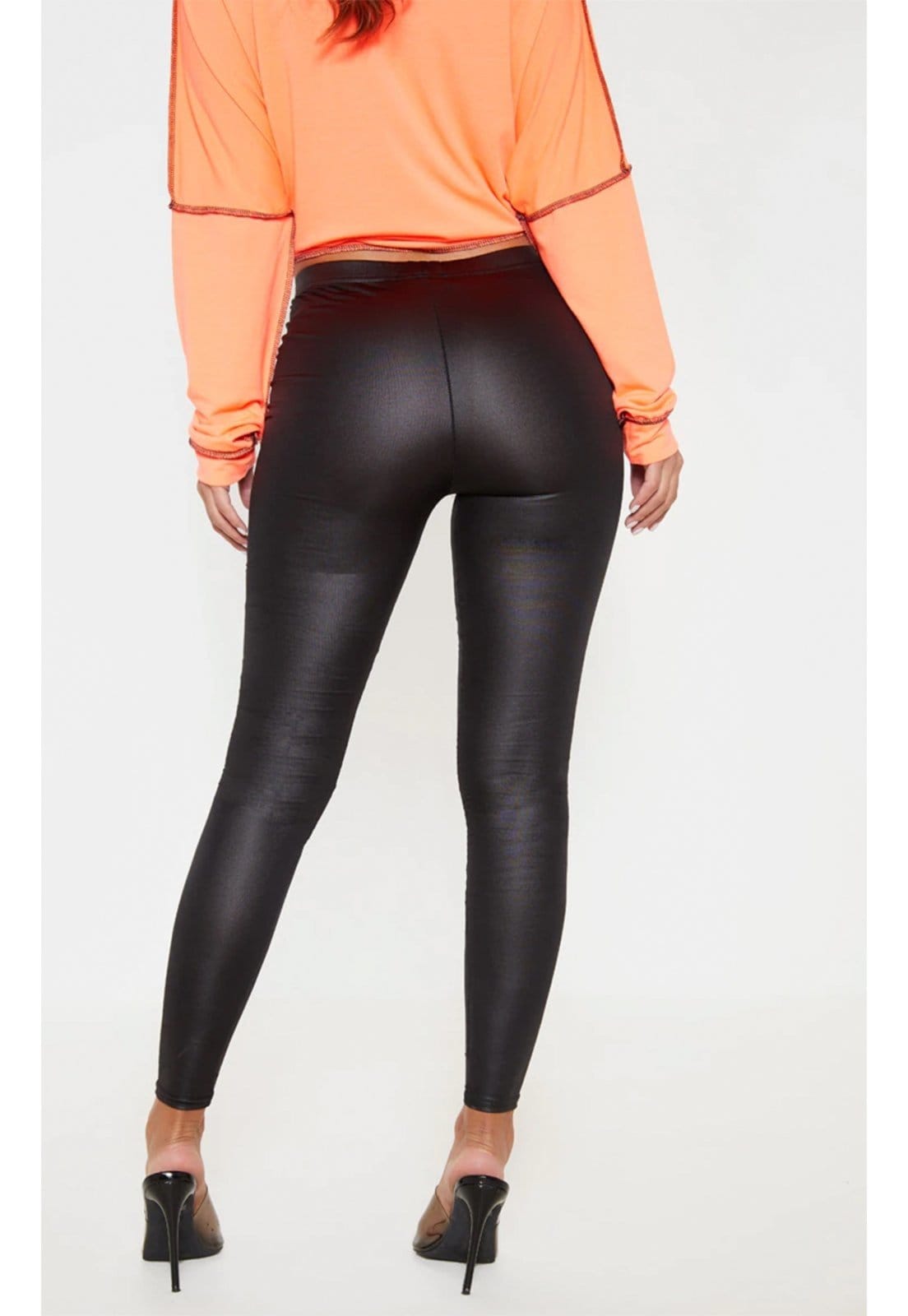 Vista 2 Calça Legging Rioutlet Cirrê Preta Rioutlet preto