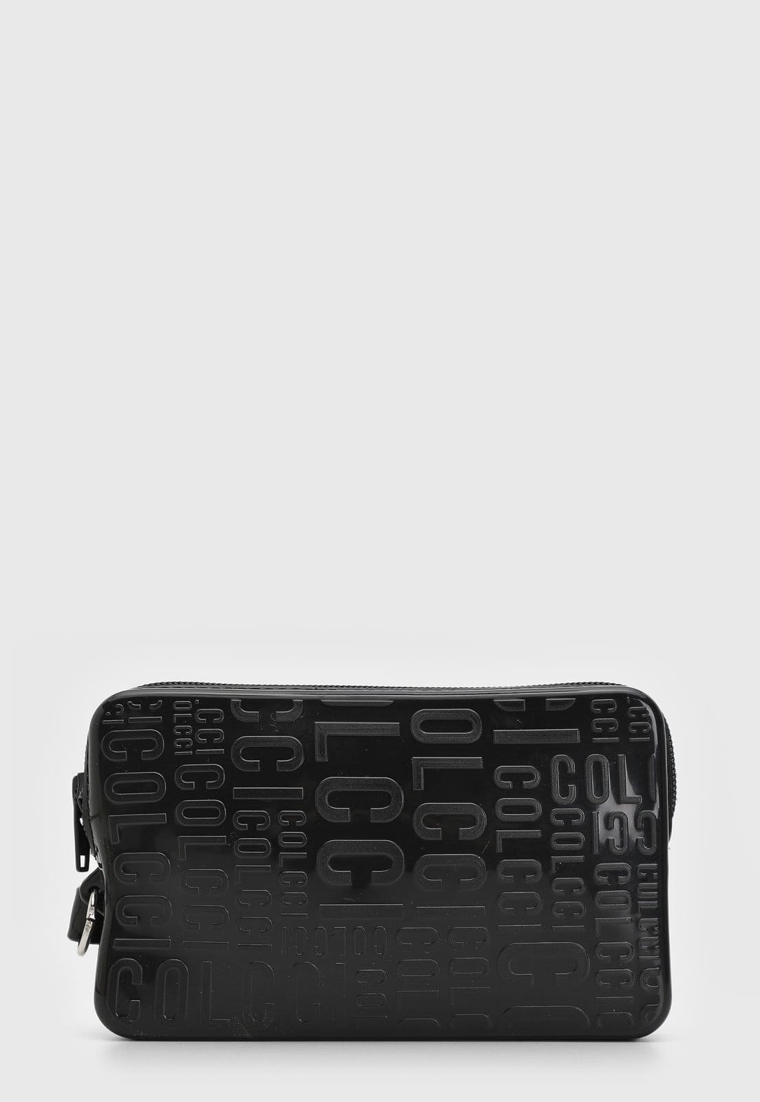 Vista principal Bolsa Retangular Colcci Monograma Preta Colcci preto