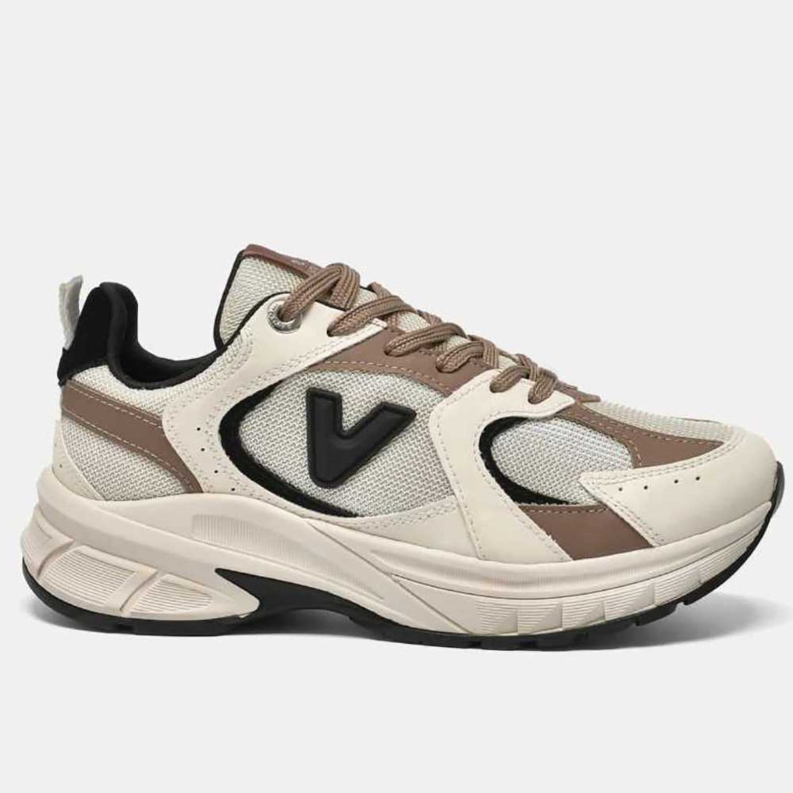 Vista principal Tênis Feminino Via Marte Casual Conforto VIA MARTE bege