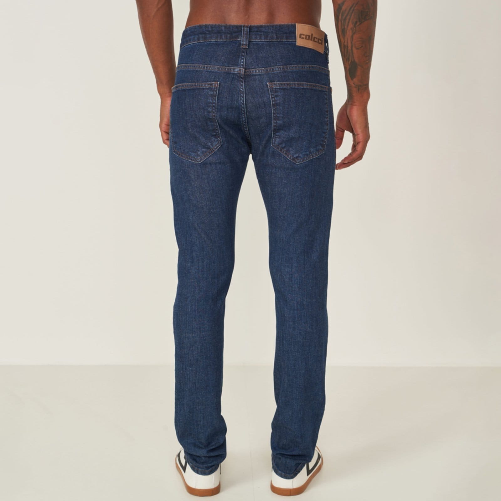 Vista 2 Calça Jeans Colcci Felipe Ve26 Masculino Colcci azul