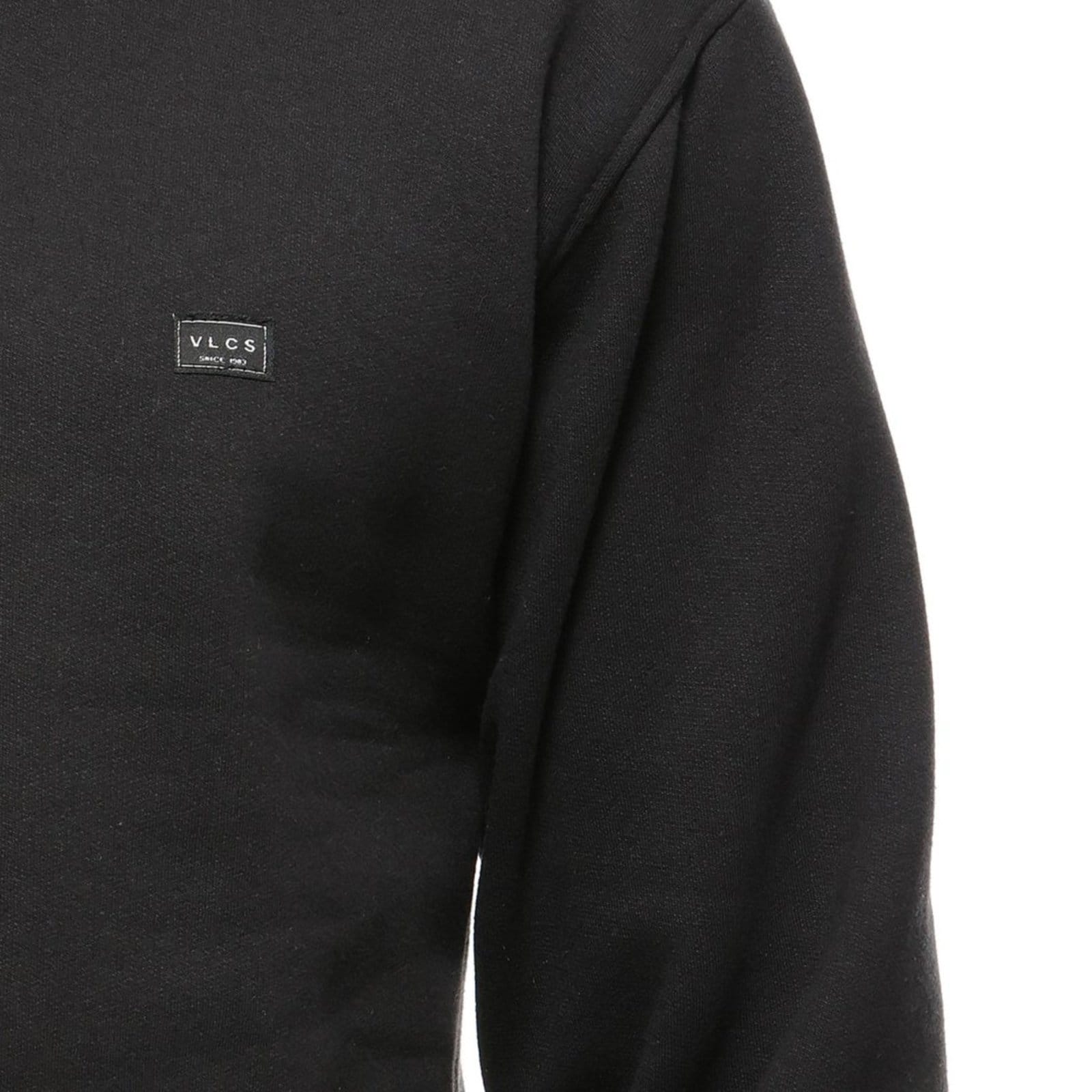 Vista 2 Moletom Canguru Fechado Minimalista VLCS VLCS VIOLAÇÕES preto