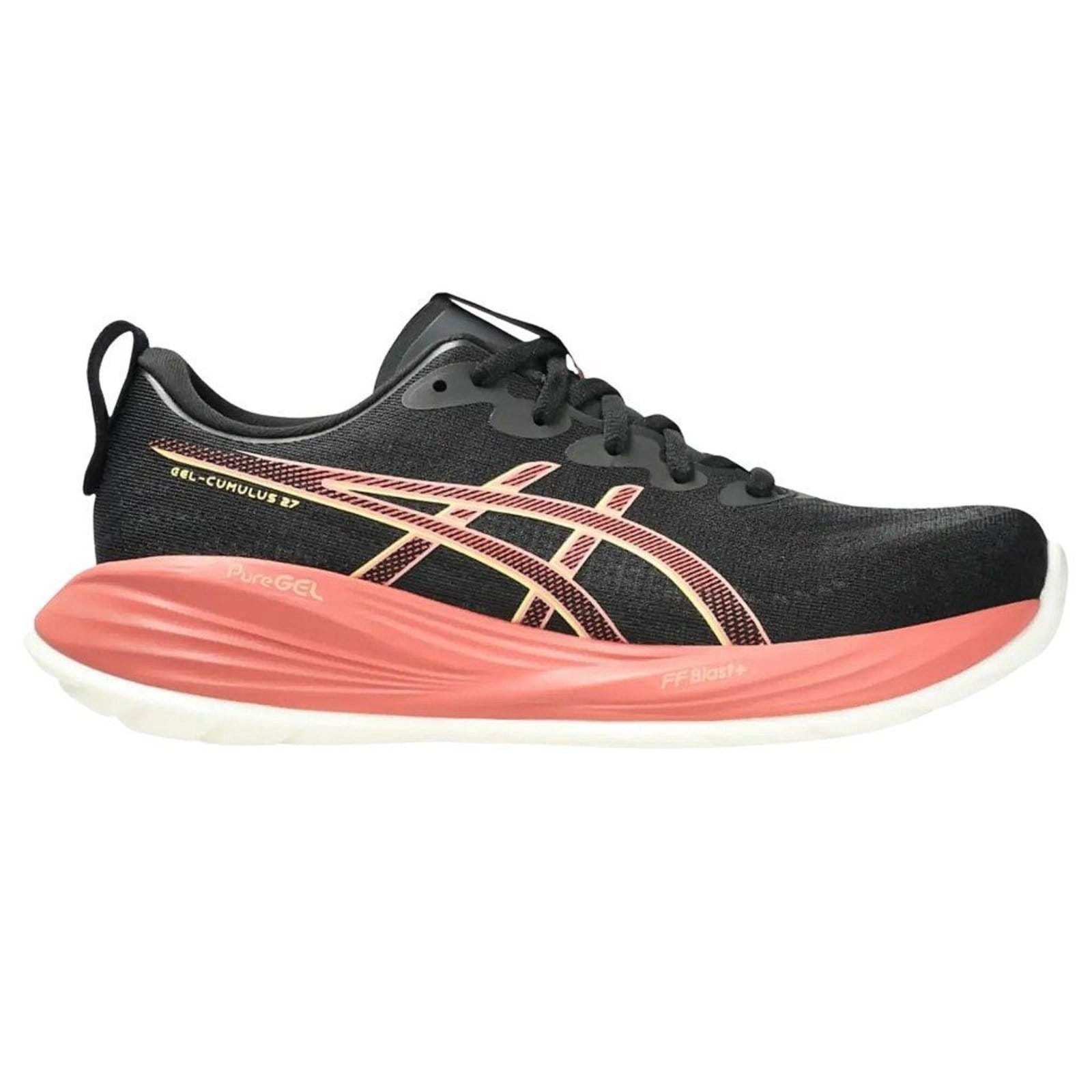 Vista principal Tenis Asics Gel-Cumulus 27 Feminino Preto/Rosa Preto ASICS preto rosa