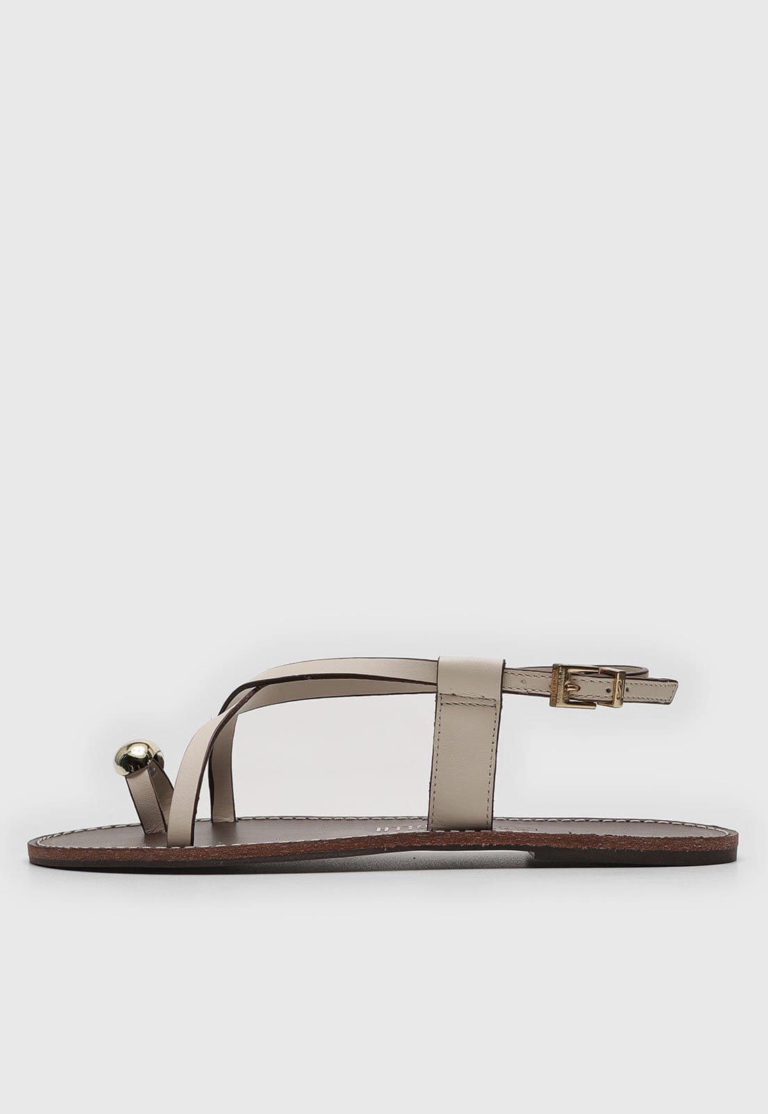 Vista principal Rasteirinha Santa Lolla Aplicação Off-White Santa Lolla off-white white