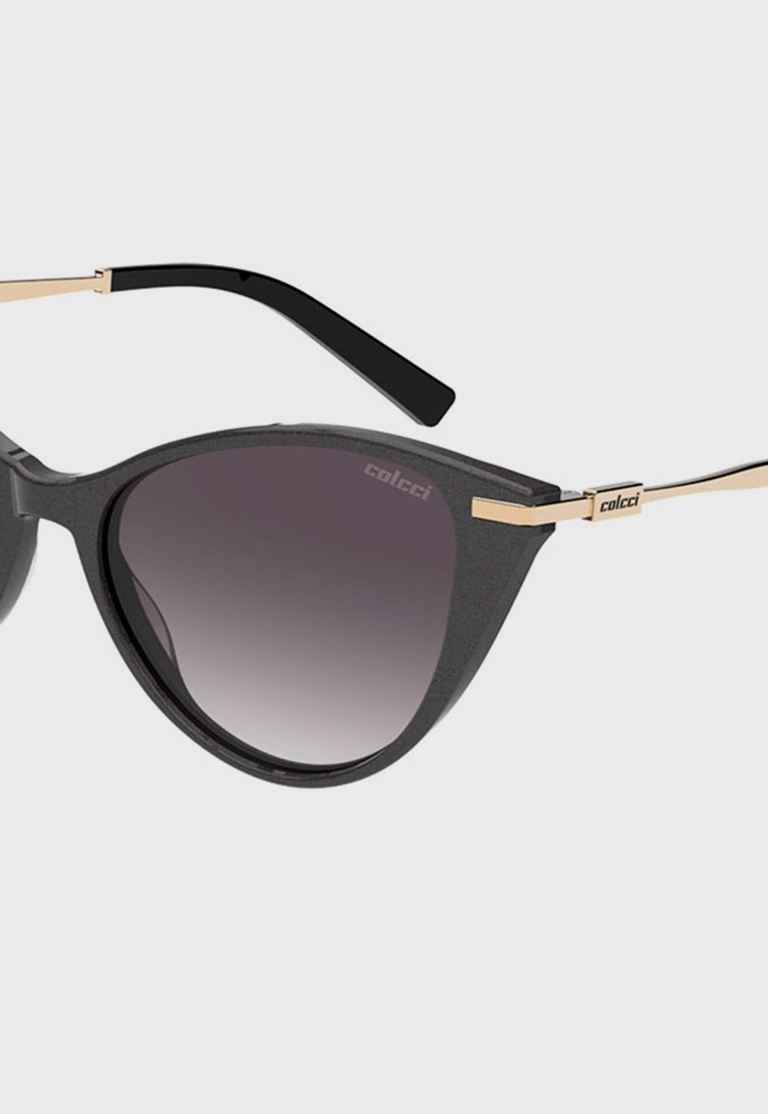Vista 2 Óculos de Sol Feminino Colcci Gatinho Fosco Colcci grafite
