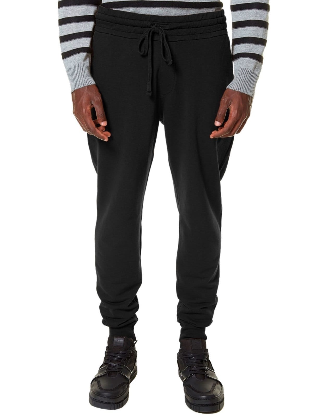 Calça John John Masculina Moletom Patch Preta