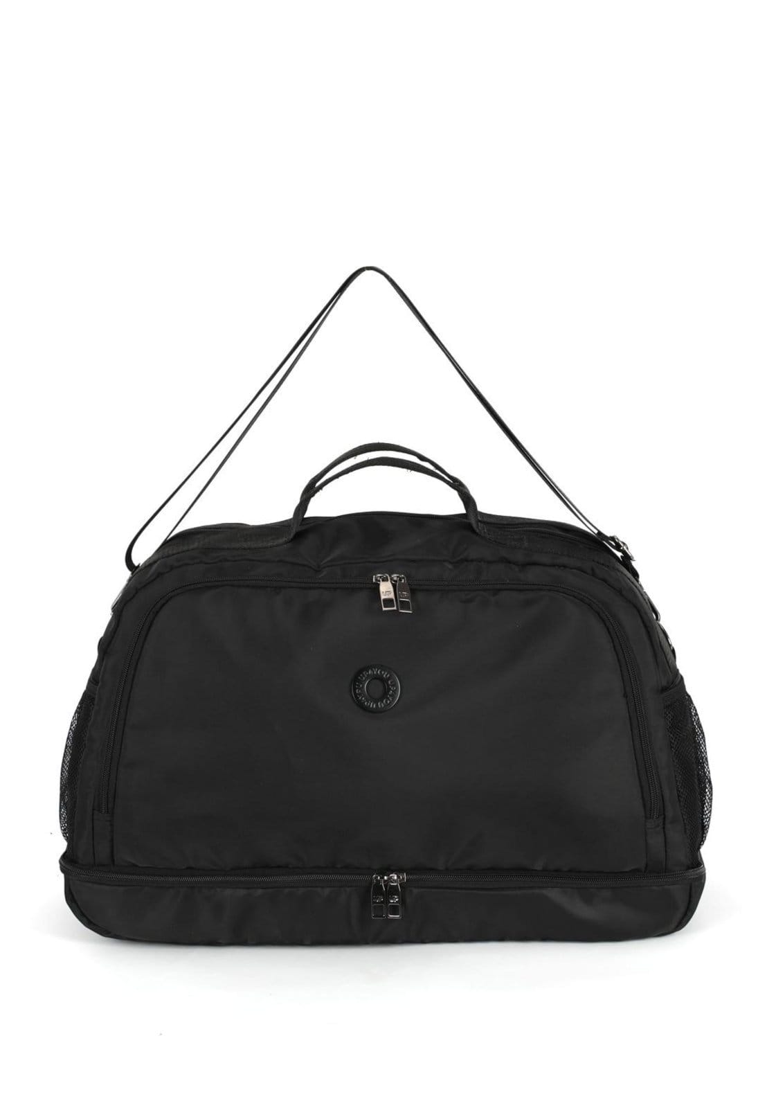 Vista principal Infantil - Bolsa Duffle Grande Transversal Náilon Esportiva Up4you Up4you preto