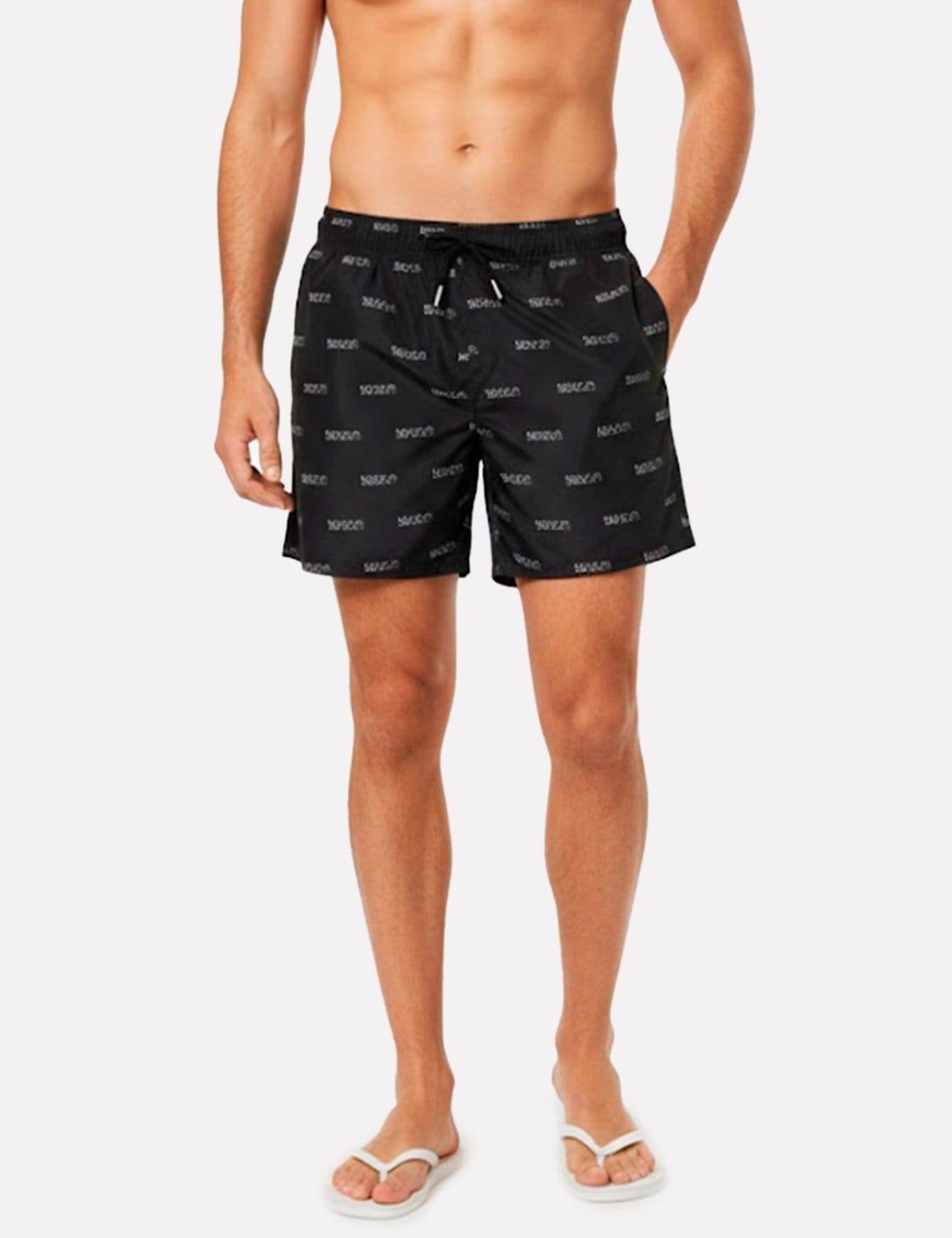 Vista 2 Short Hugo Boss Masculino Regular Beachwear Dody Hugo Boss preto