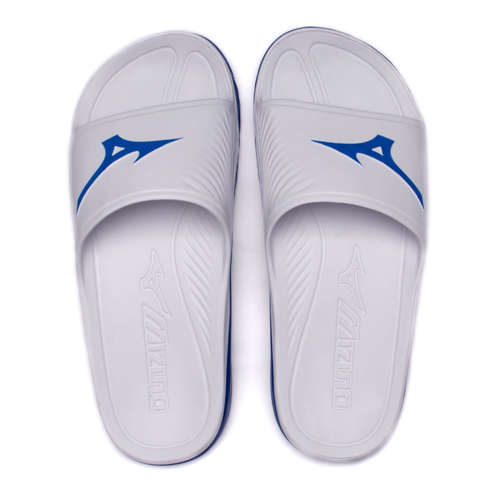 Vista principal Infantil - Chinelo Slide Masculino Mizuno Enerzy Branco/azul Mizuno branco azul