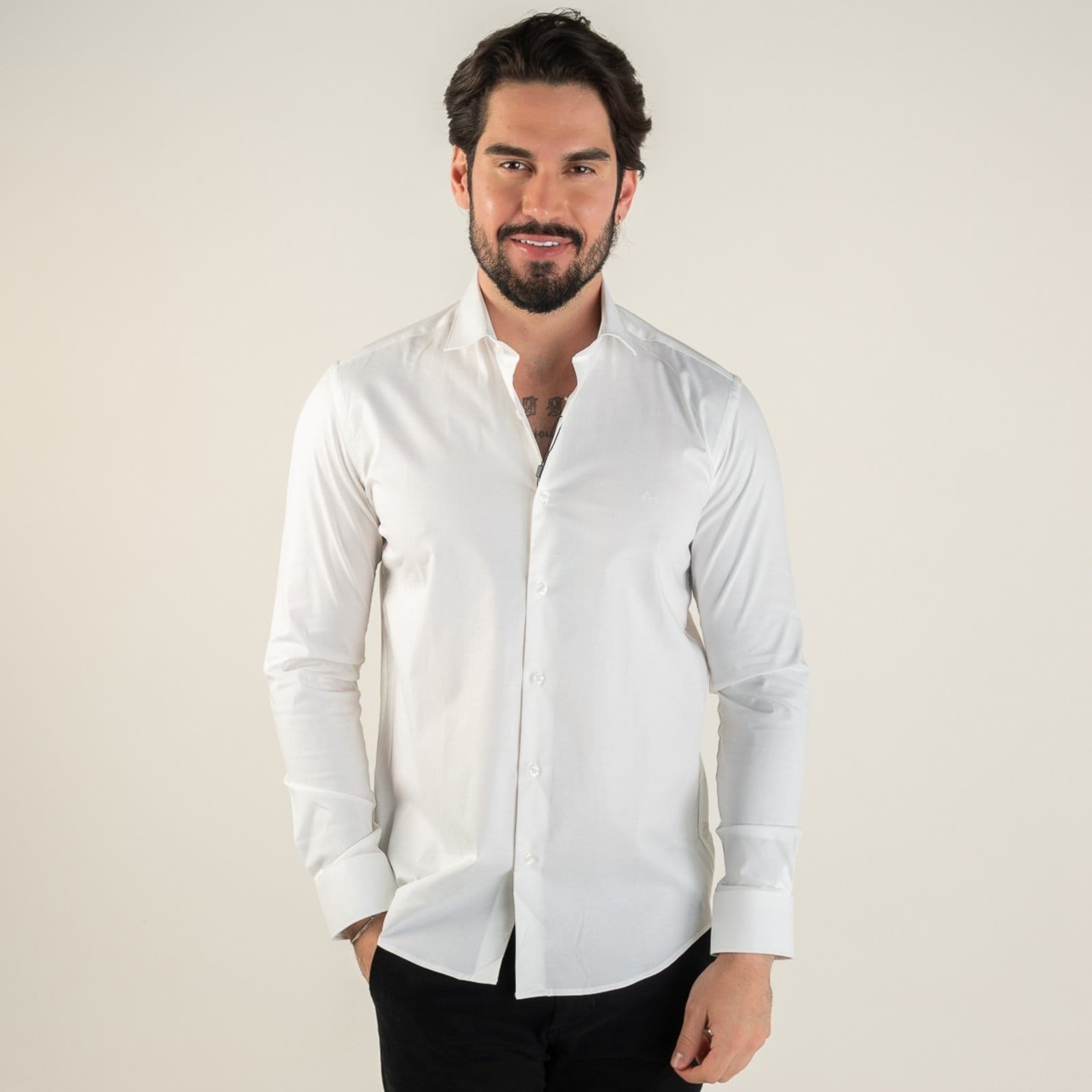 Camisa Aramis Icon Custom Slim Fit Branca