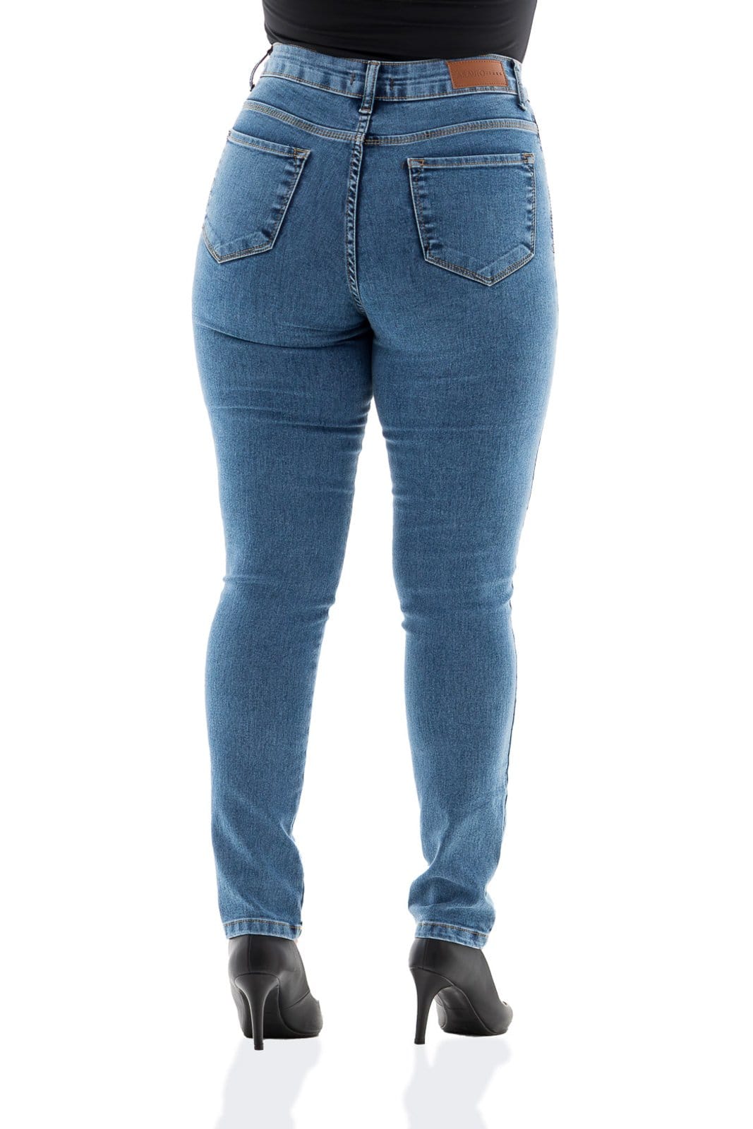 Vista 2 Calça Feminina Arauto Hot Cropped ARAUTO JEANS azul/jeans
